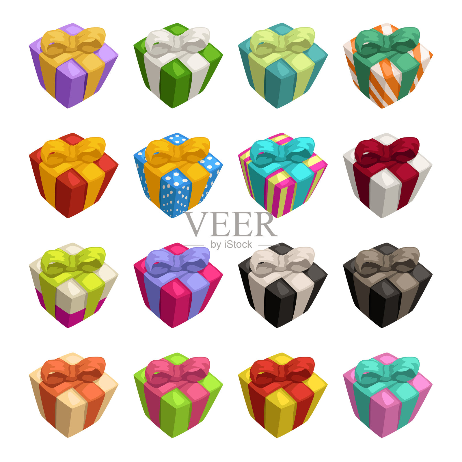 大收藏og礼品盒插画图片素材