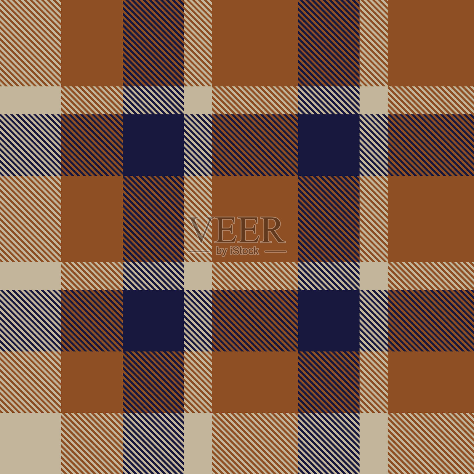 经典的格子花呢无缝图案插画图片素材