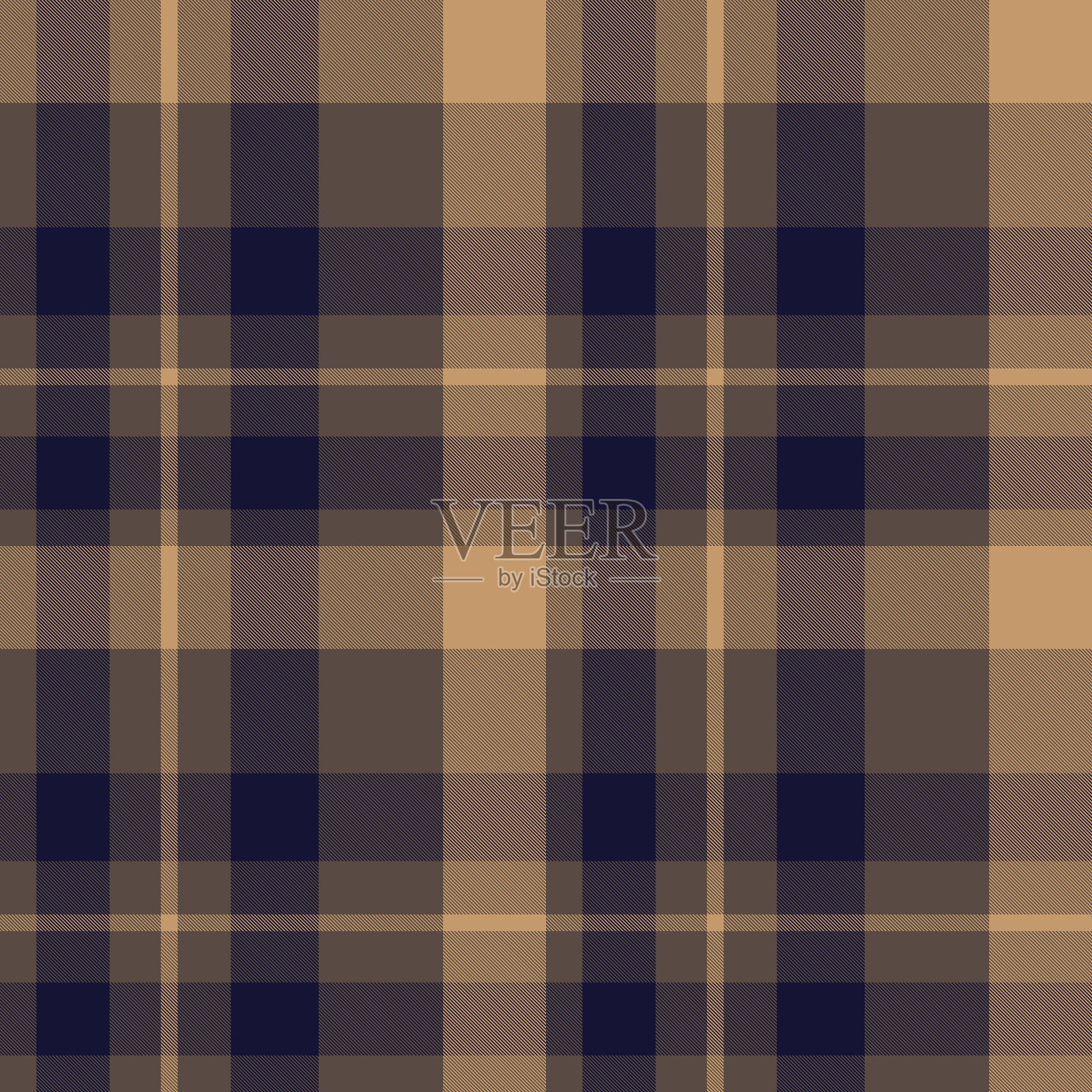 经典的格子花呢无缝图案插画图片素材