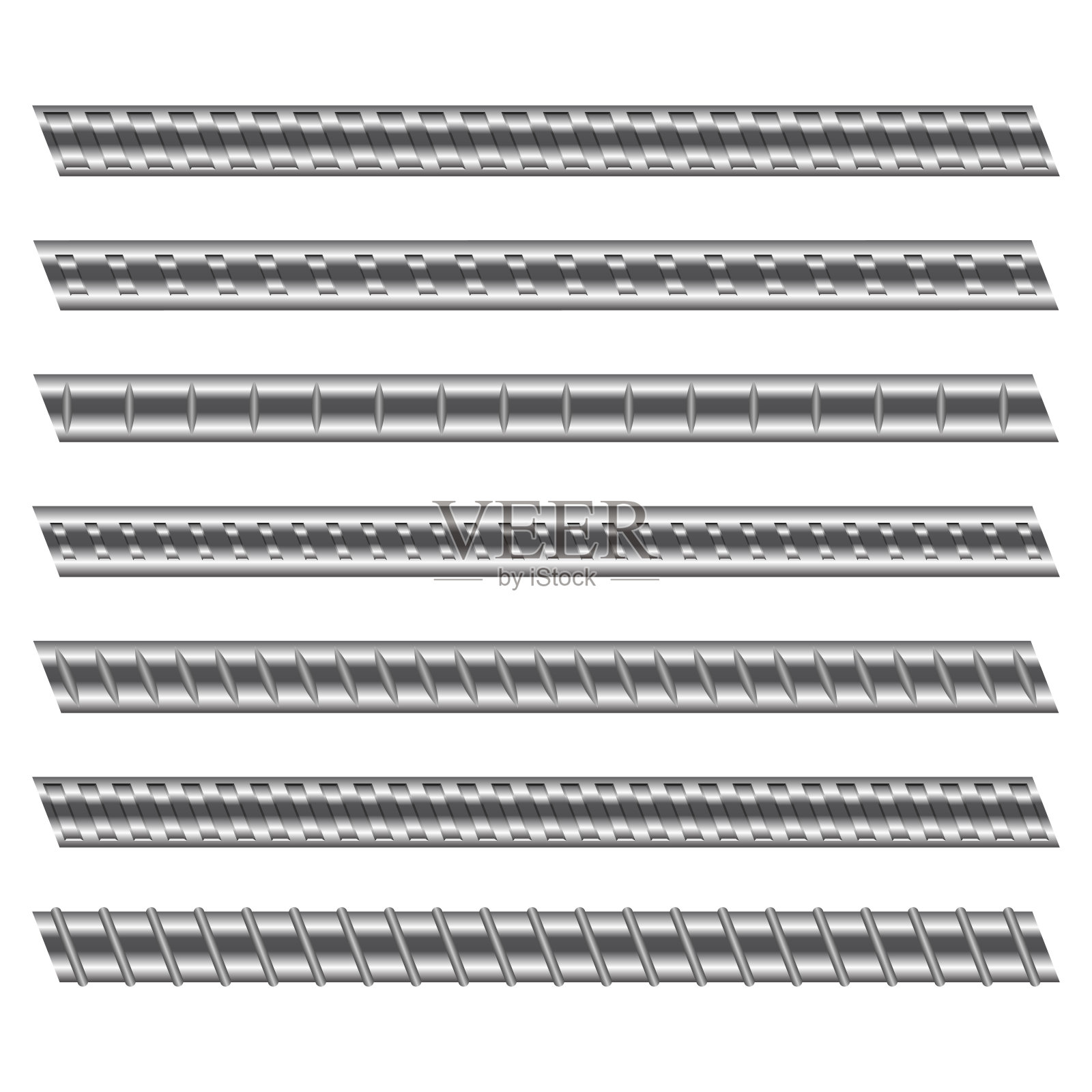 建筑钢筋矢量设计插图孤立在白色背景上插画图片素材