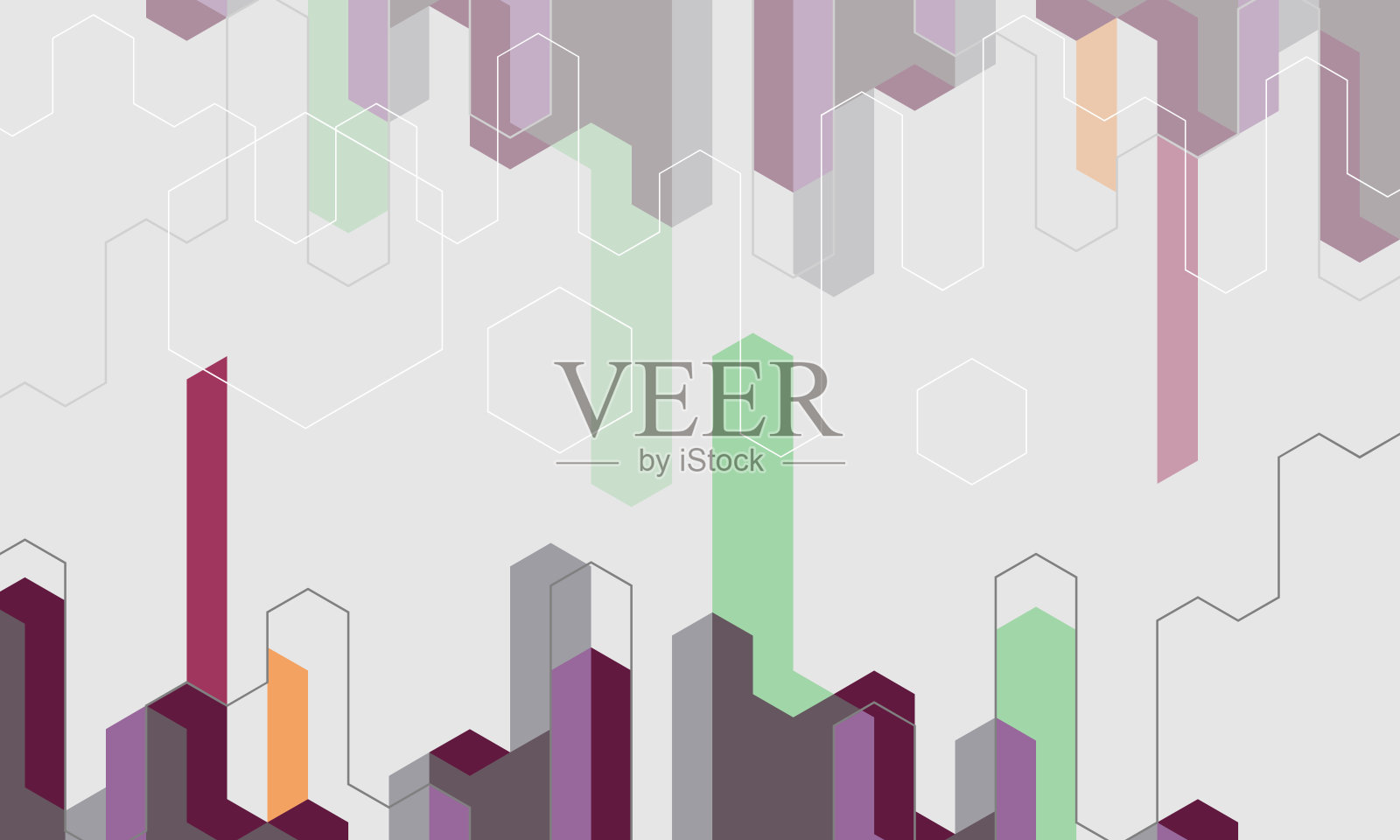 抽象的几何背景插画图片素材