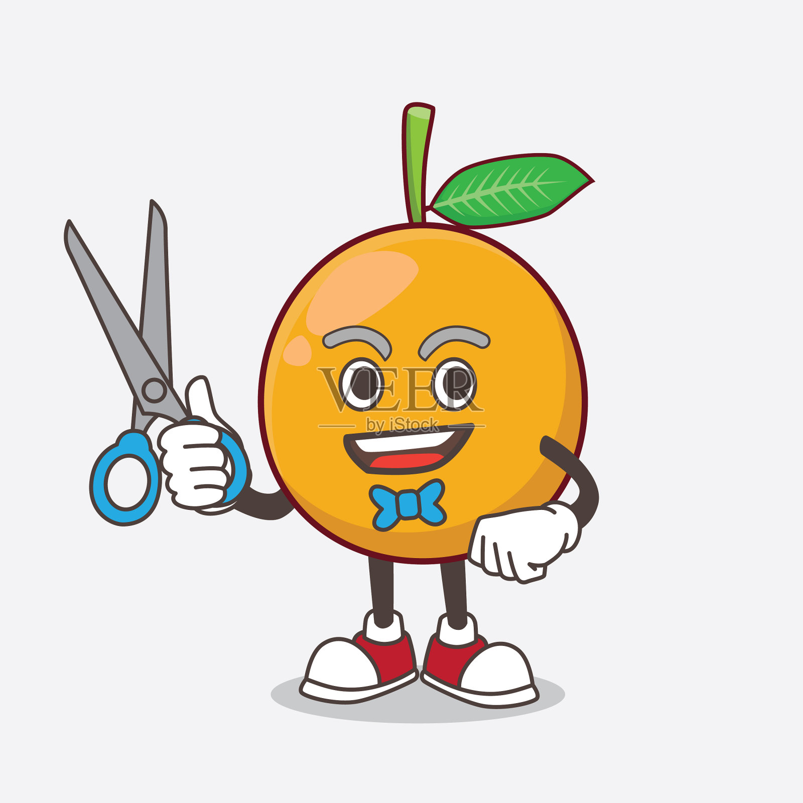 非洲山竹卡通人物为吉祥物插画图片素材