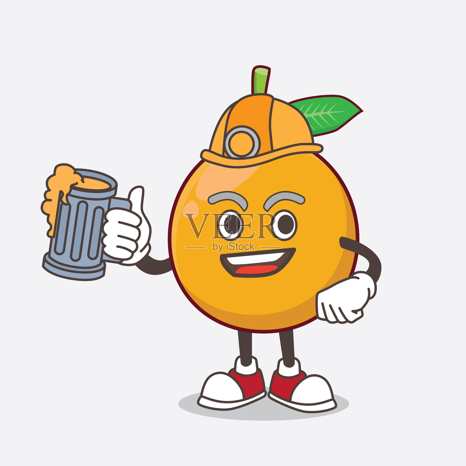 非洲山竹卡通吉祥物人物插画图片素材