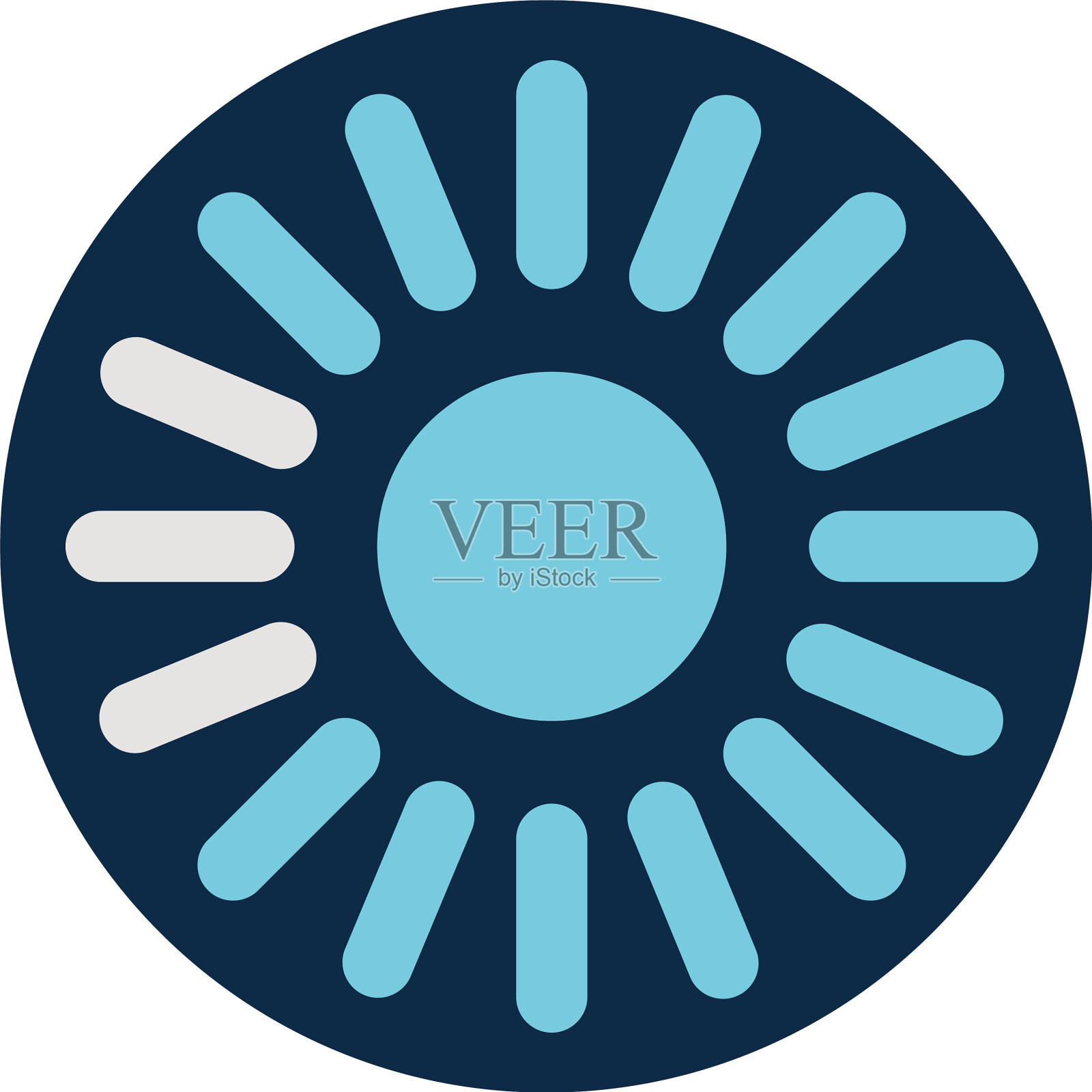 行加载圆块样式图标图标素材