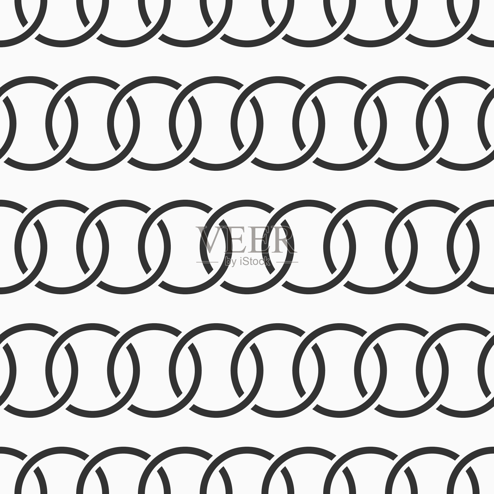 摘要无缝圆链图案插画图片素材