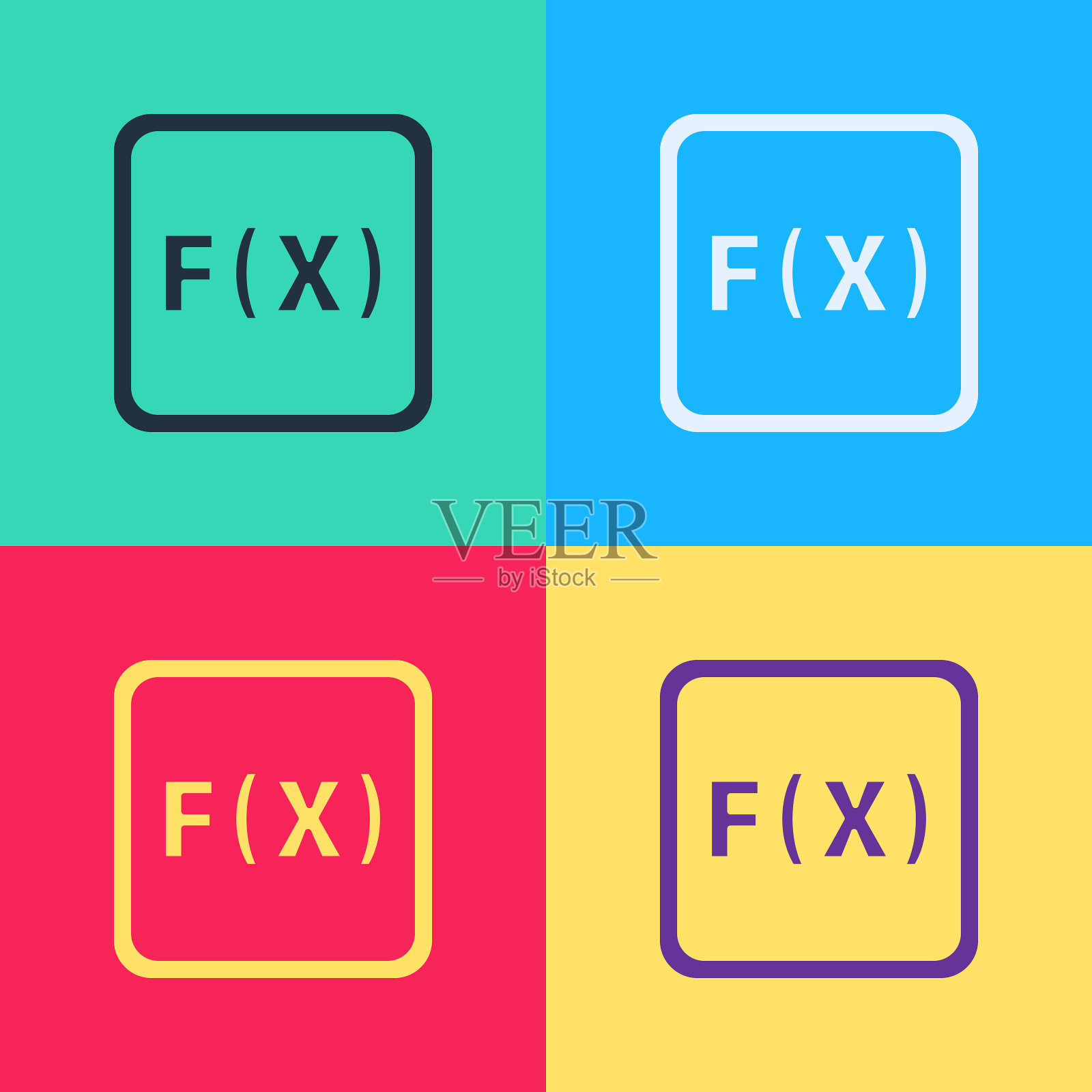 波普艺术函数数学符号孤立图标插画图片素材