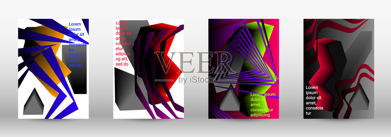 时髦的封面设计设计模板素材