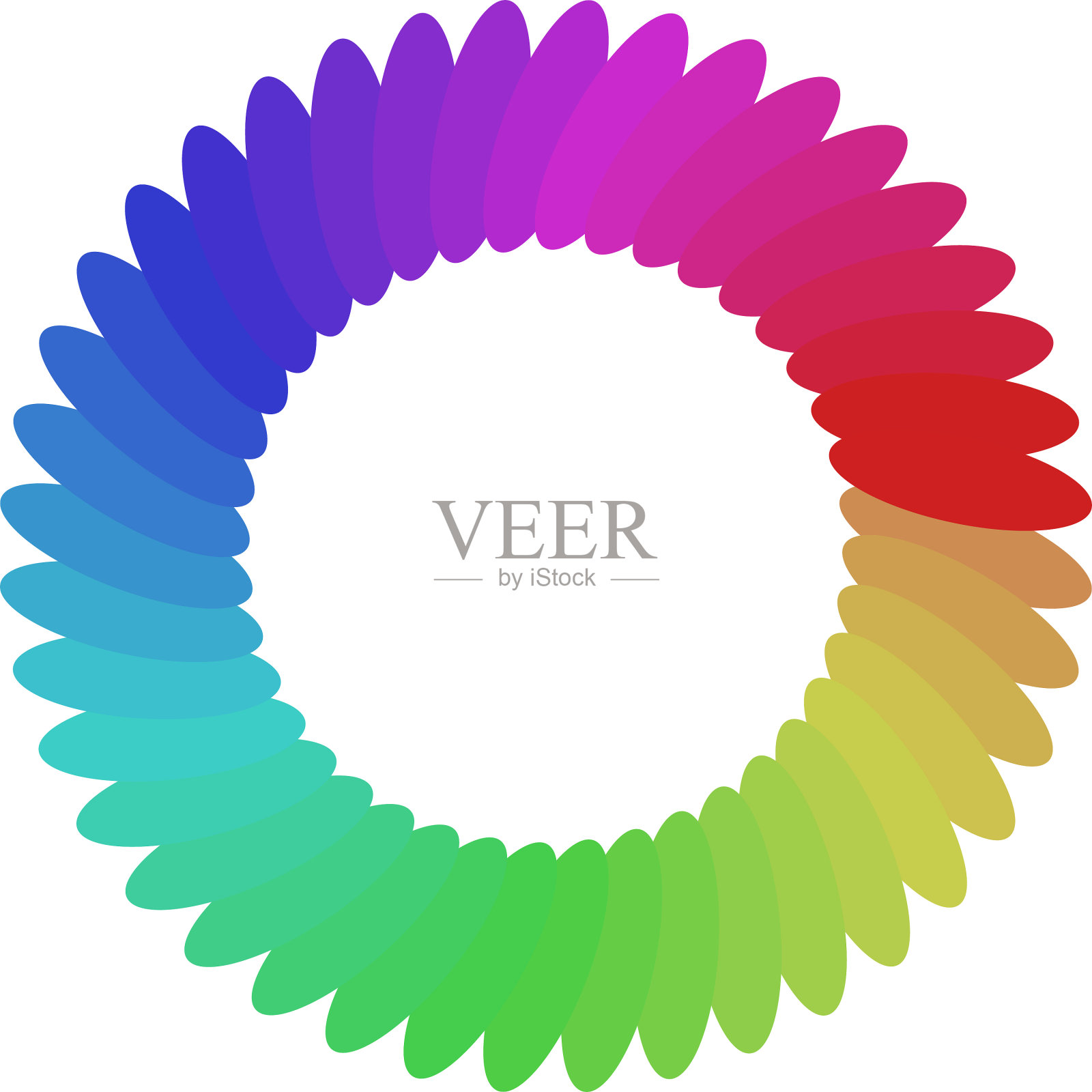 圆形和径向抽象曼荼罗图案插画图片素材