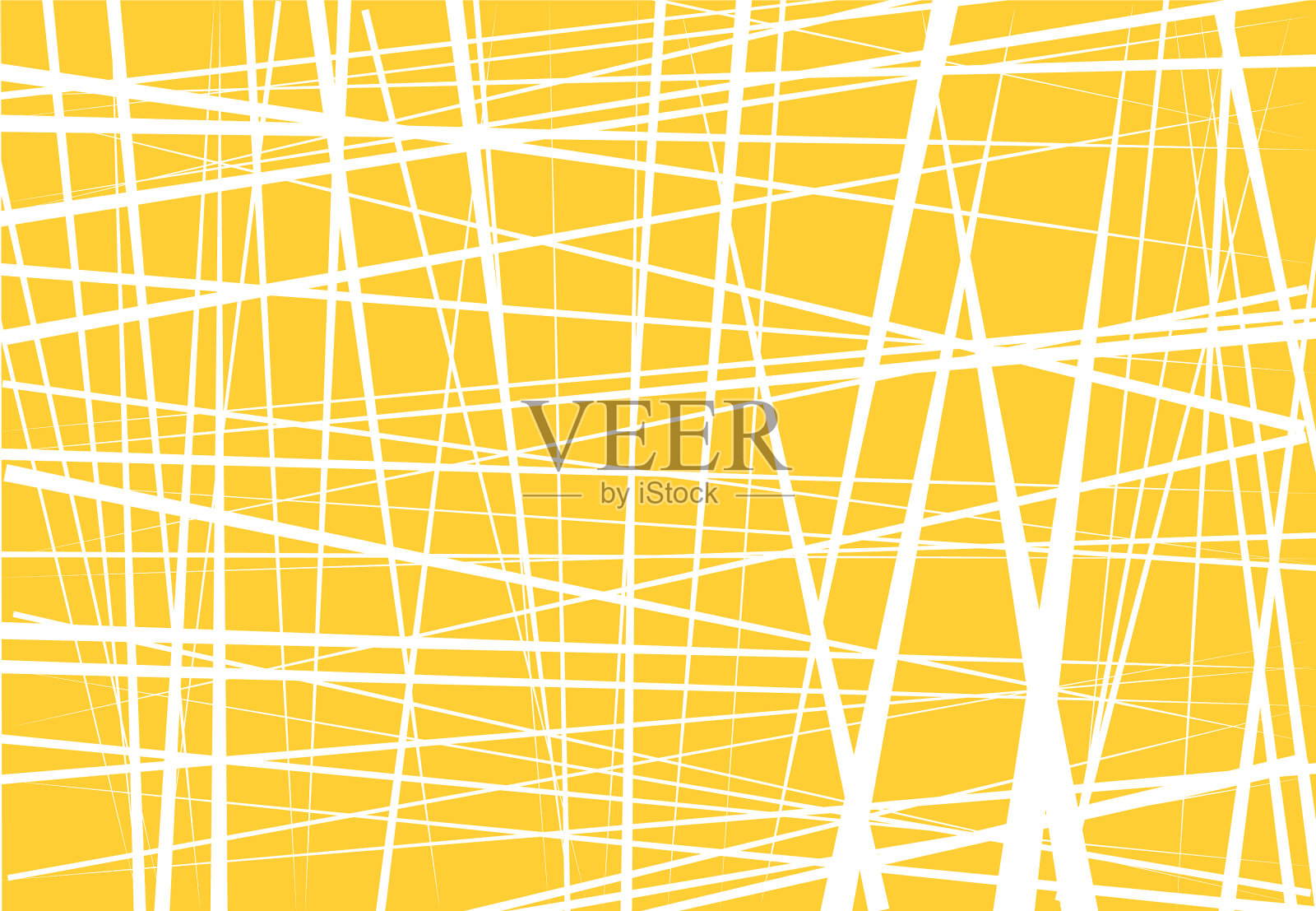 随机混乱线条的抽象几何艺术插画图片素材