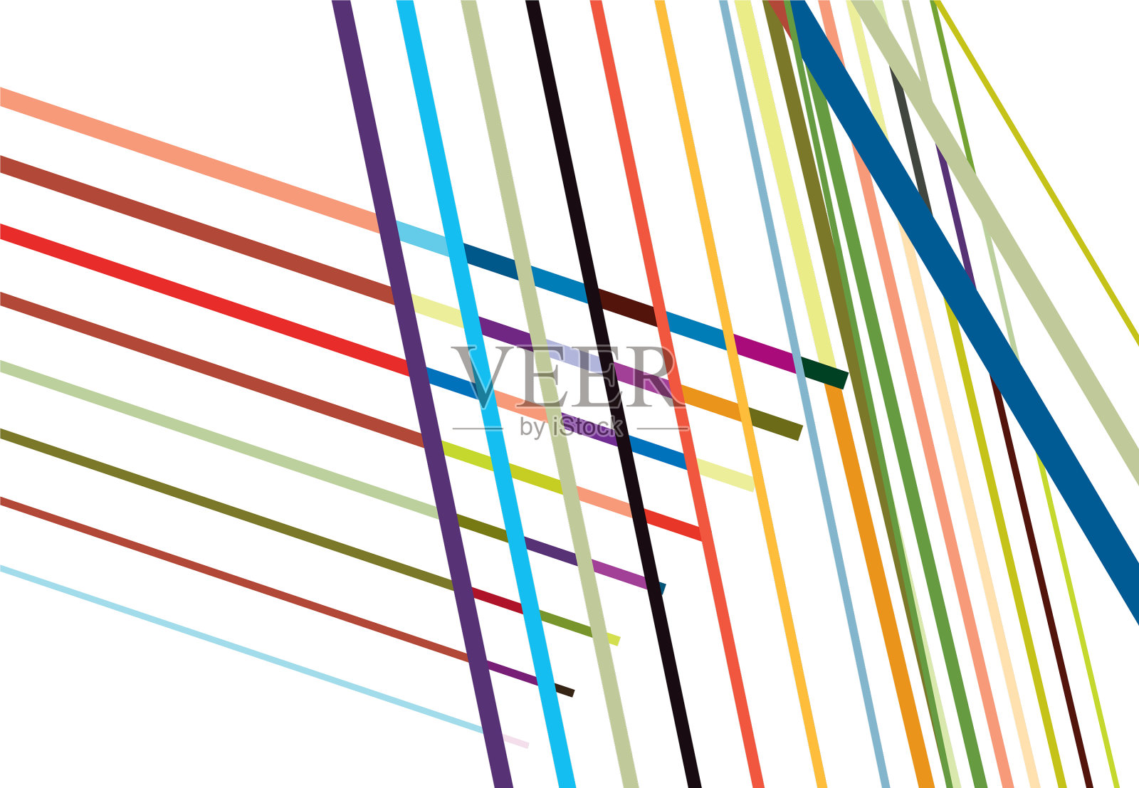 生动活泼色彩丰富的抽象几何艺术插画图片素材