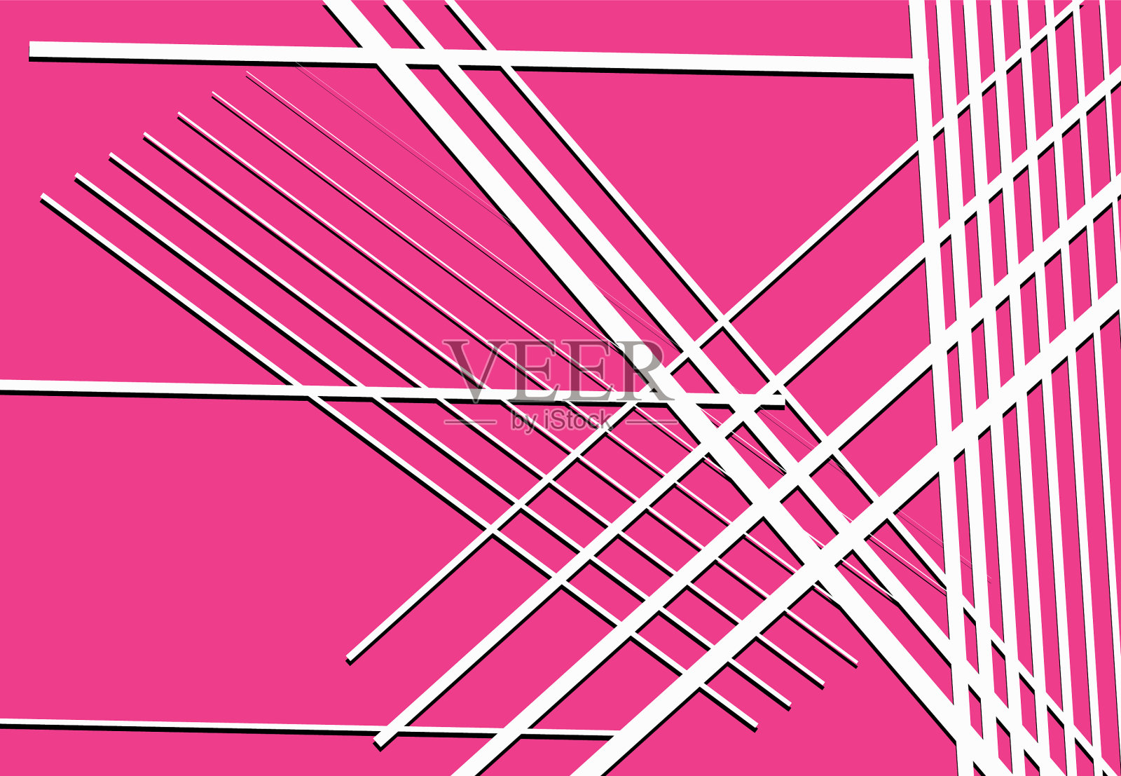 彩色单色抽象几何艺术用插画图片素材