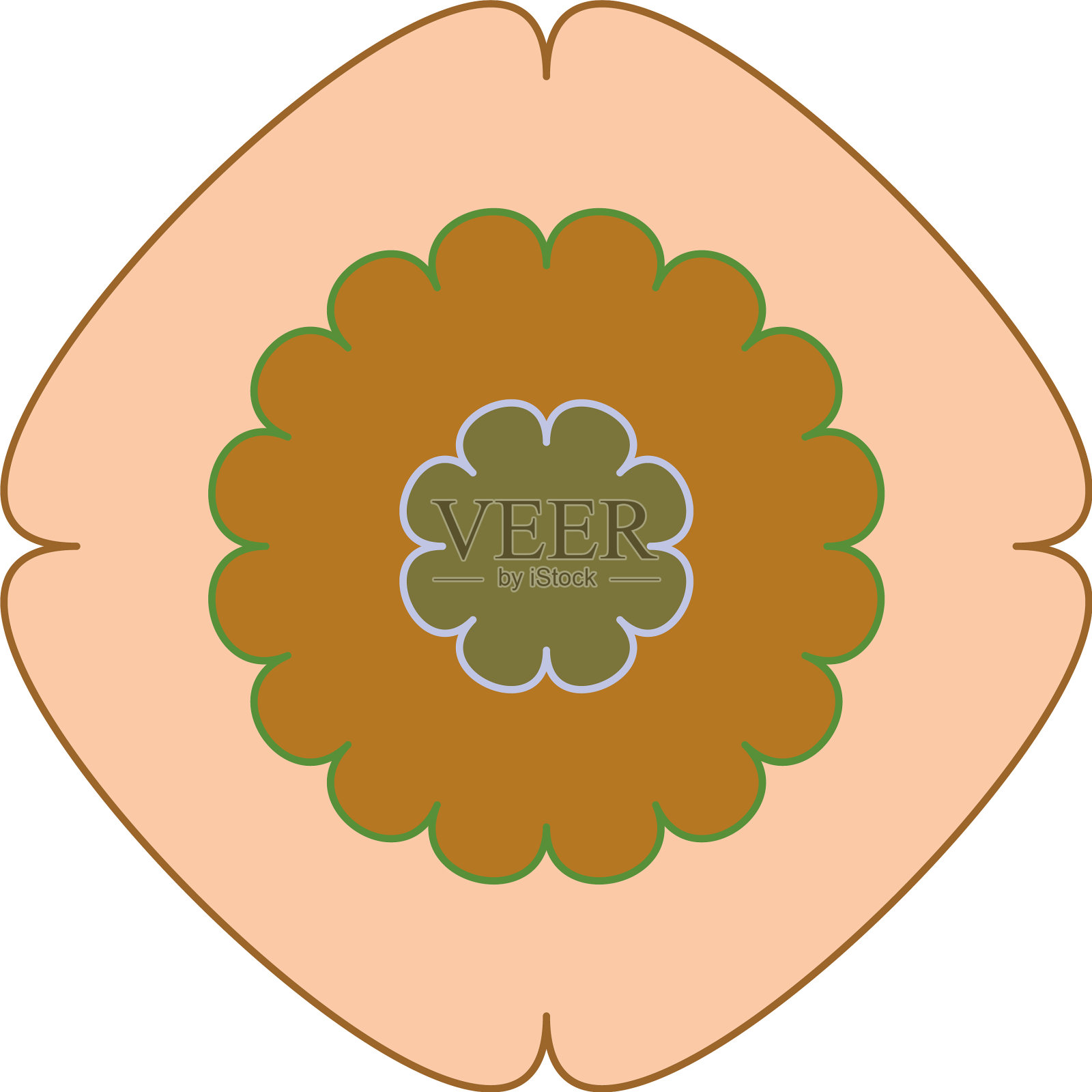 几何曼陀罗装饰装饰符号插画图片素材