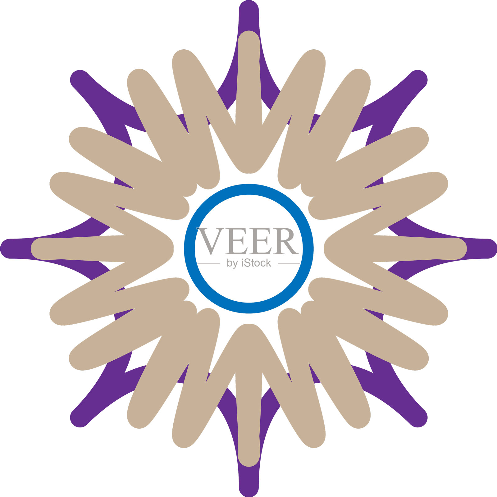 几何曼陀罗装饰装饰符号插画图片素材