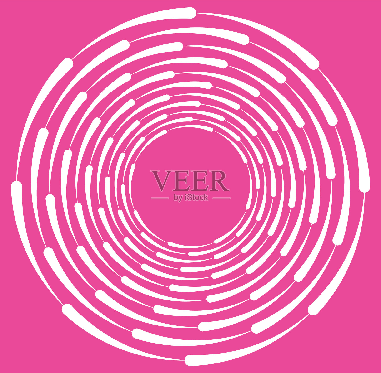 白色螺旋状卷曲和卷曲的形状插画图片素材