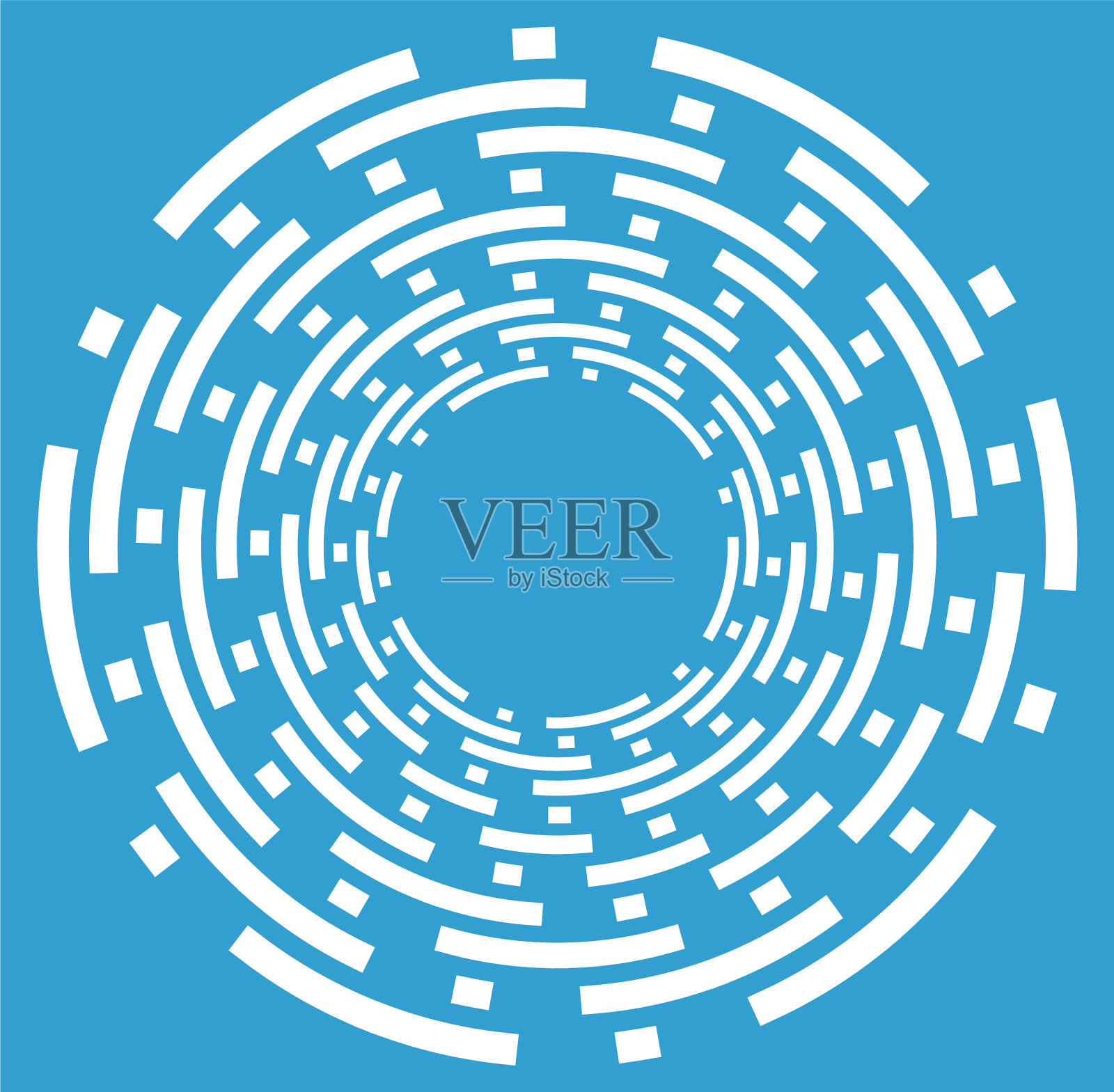 白色螺旋状卷曲和卷曲的形状插画图片素材