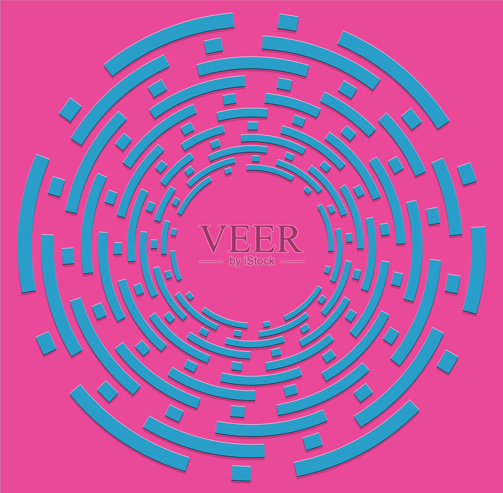 双音卷曲线圈旋转蜗壳形状缠绕插画图片素材