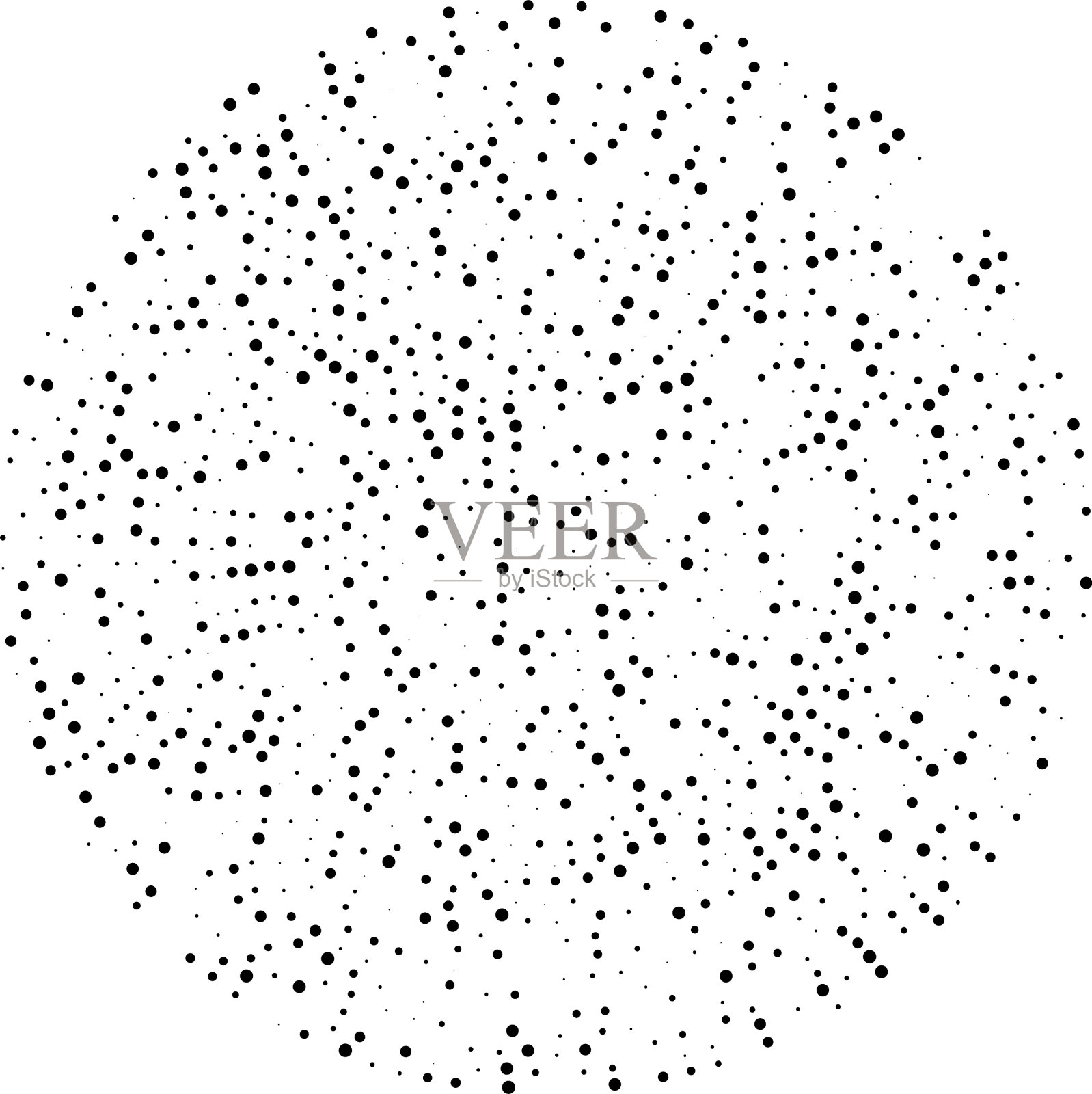 随机点，圆圈，抽象斑点，点插画图片素材