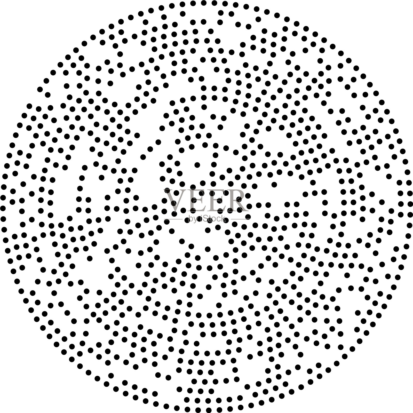 随机点，圆圈，抽象斑点，点插画图片素材