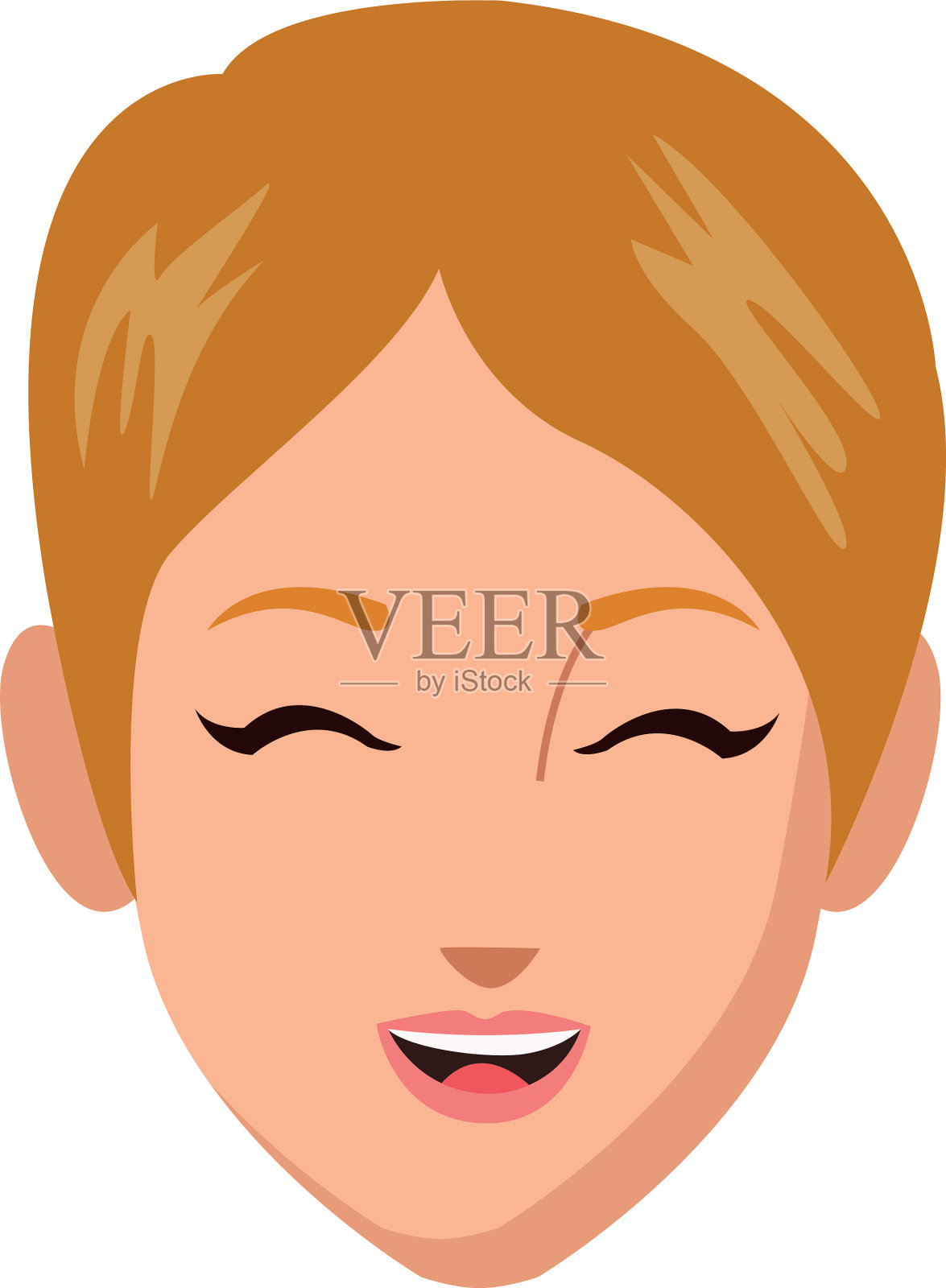 美女头像人物插画图片素材