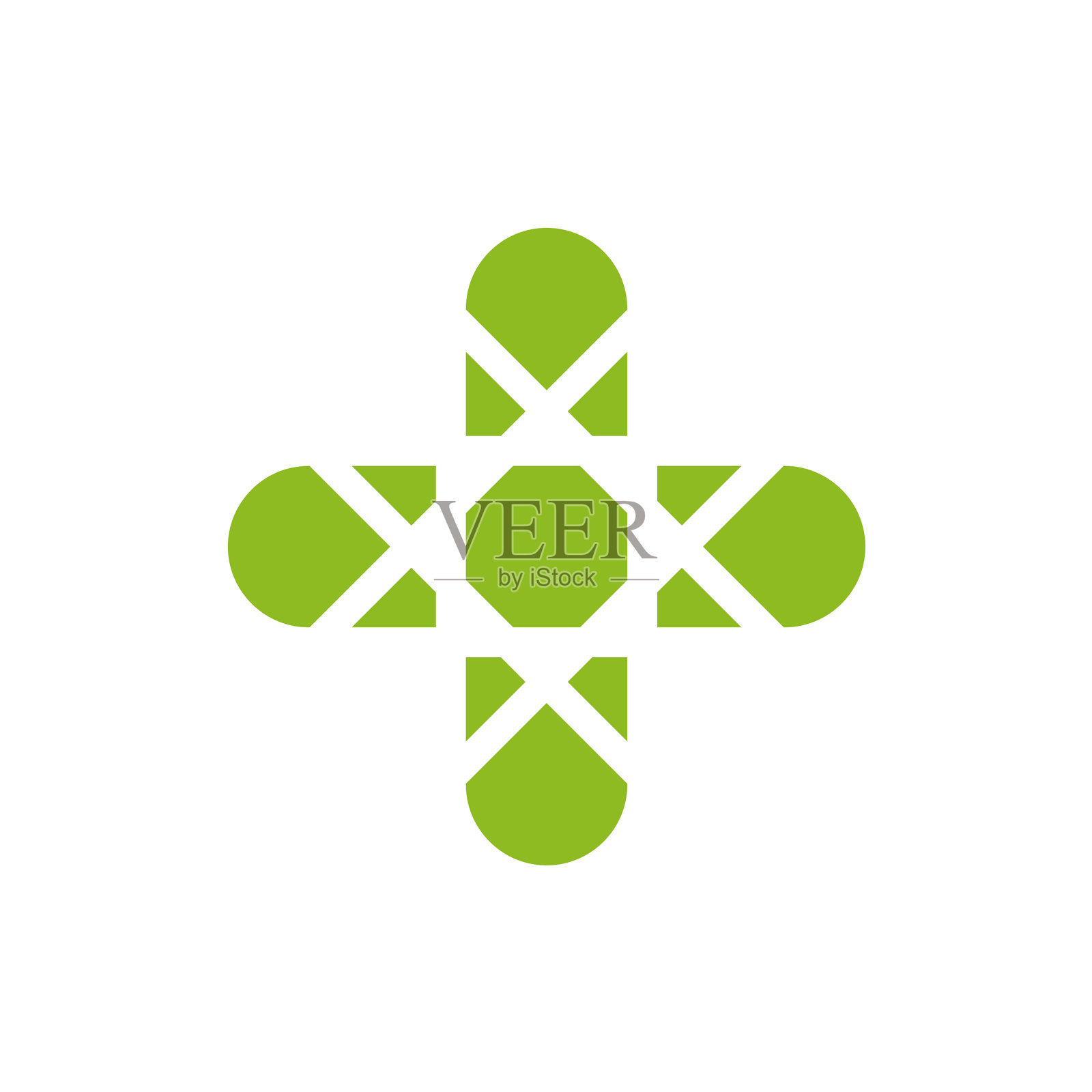 医疗保健标识设计模板插画图片素材