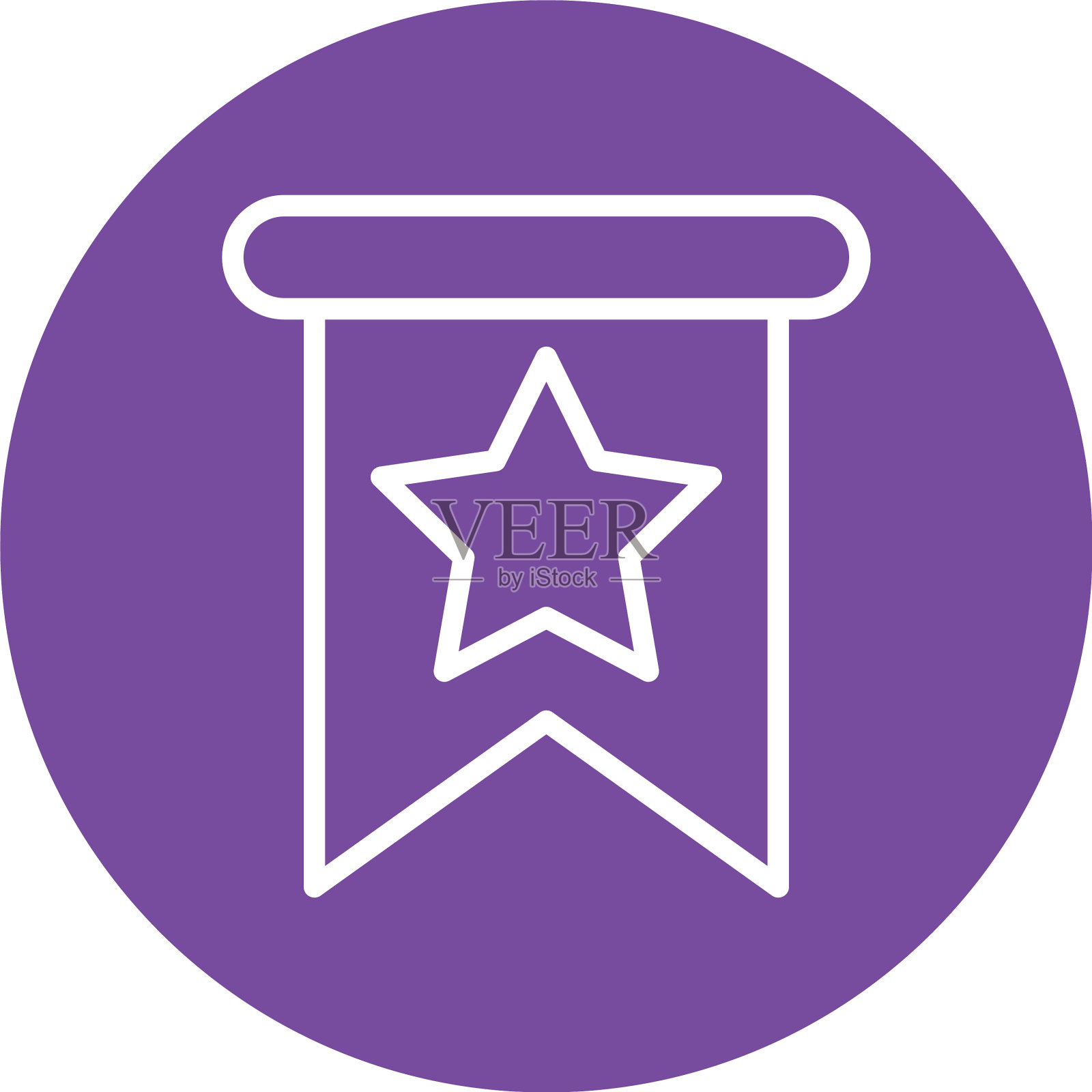 星号在标签块样式图标插画图片素材