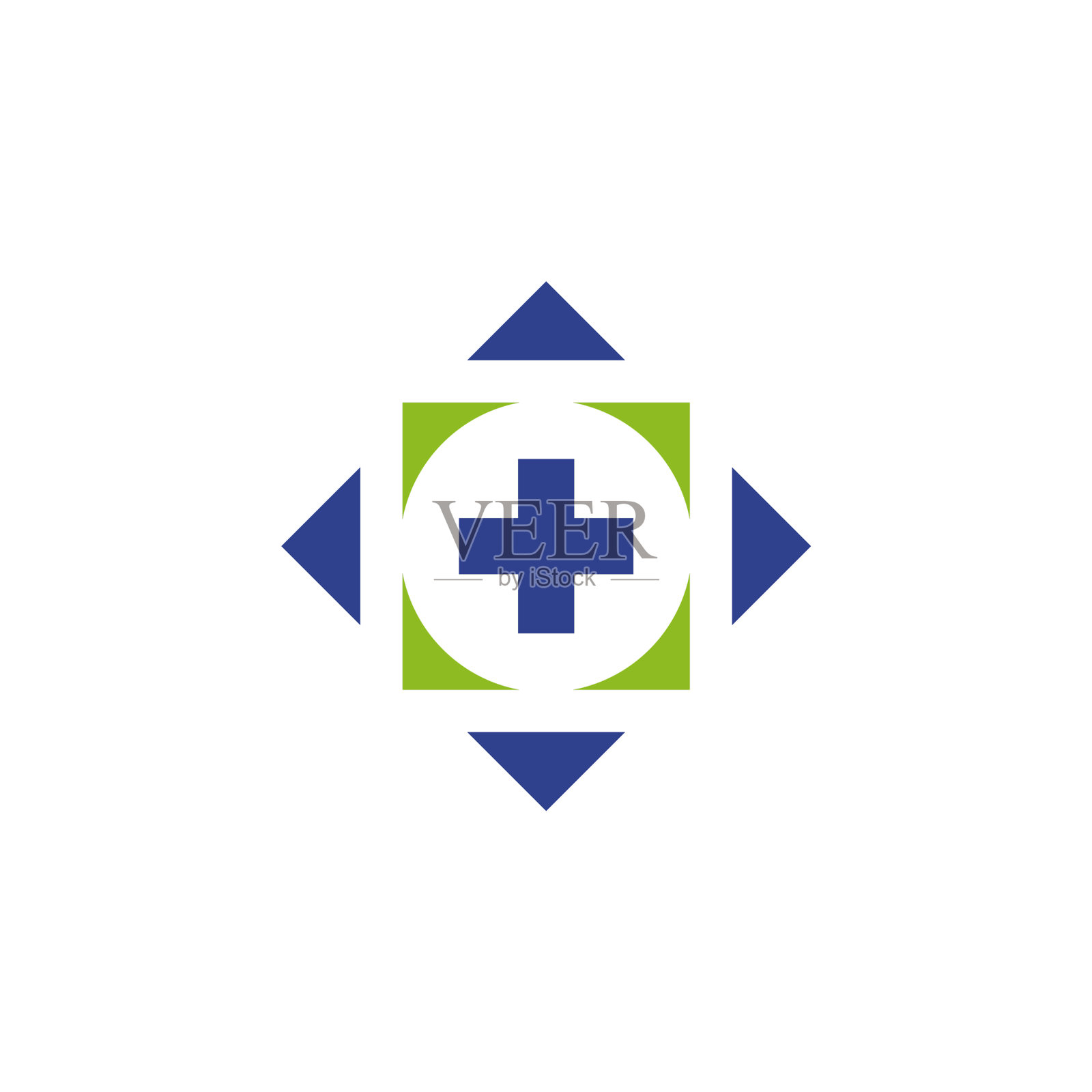 医疗保健标识设计模板插画图片素材