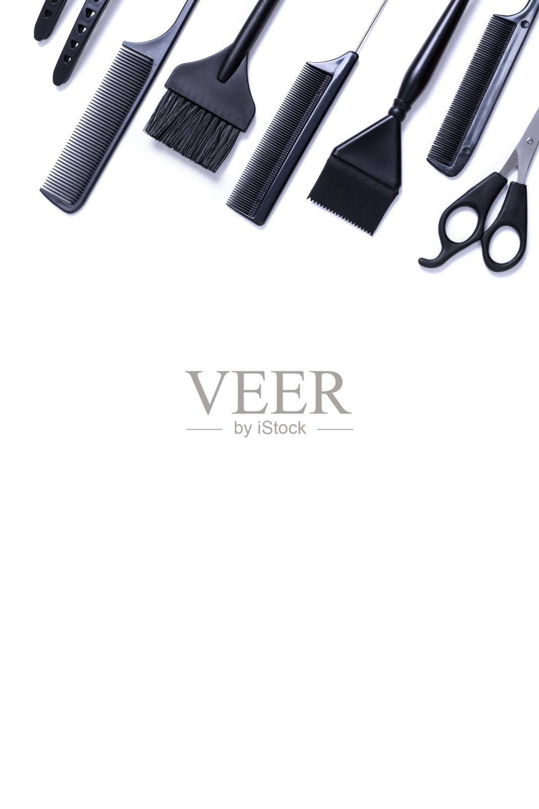 美容工具俯视图照片摄影图片