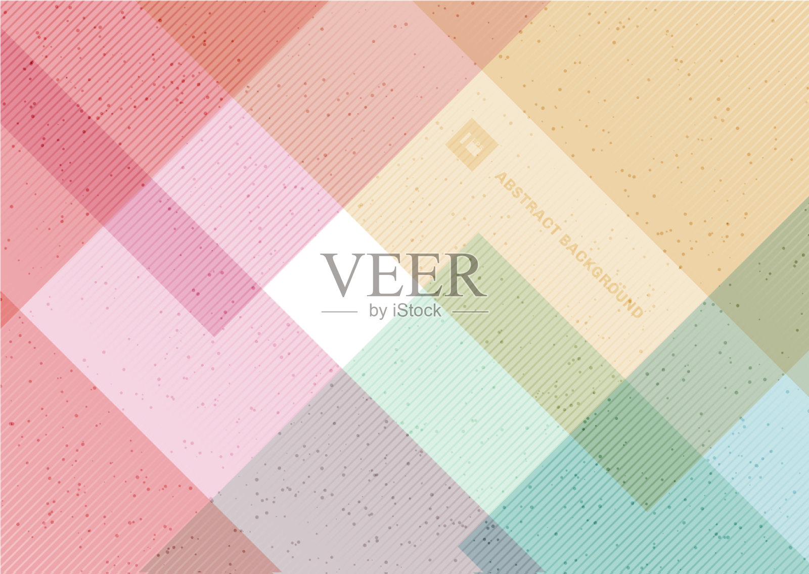 抽象几何图案粉彩插画图片素材