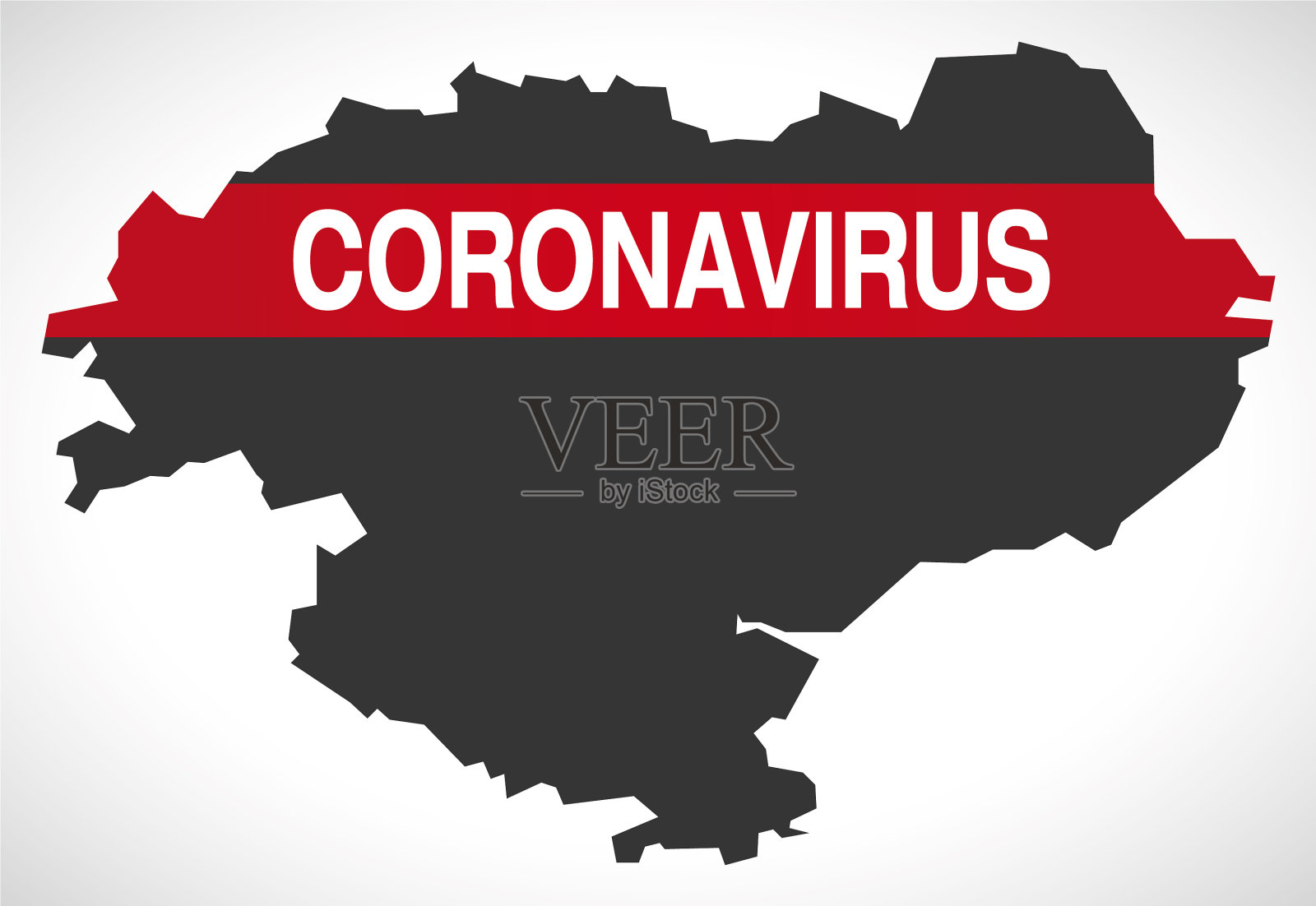 英国苏格兰泰赛德地区冠状病毒地图插画图片素材