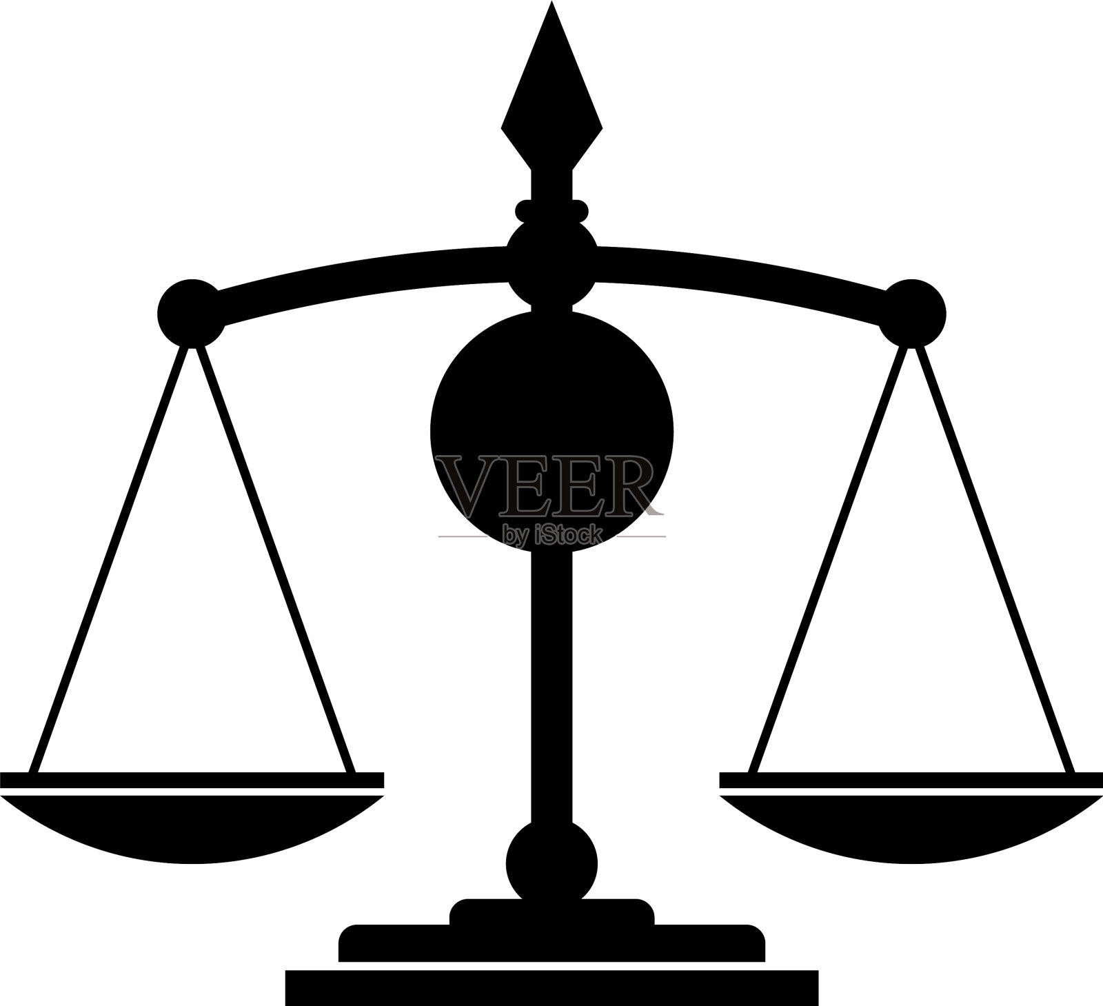 图标标志规模完美的健康或律师事务所设计元素图片