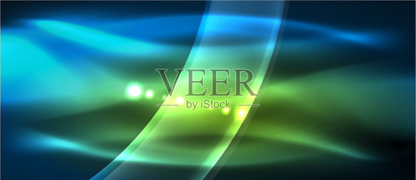 抽象背景用霓虹波光设计插画图片素材