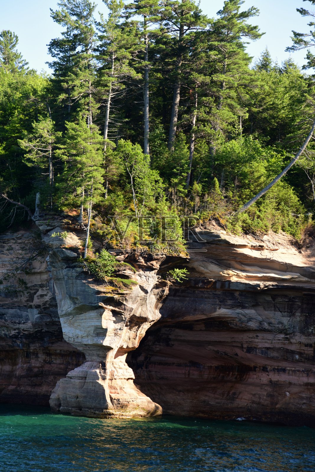 图片:密苏里州穆宁国家湖岸岩石照片摄影图片