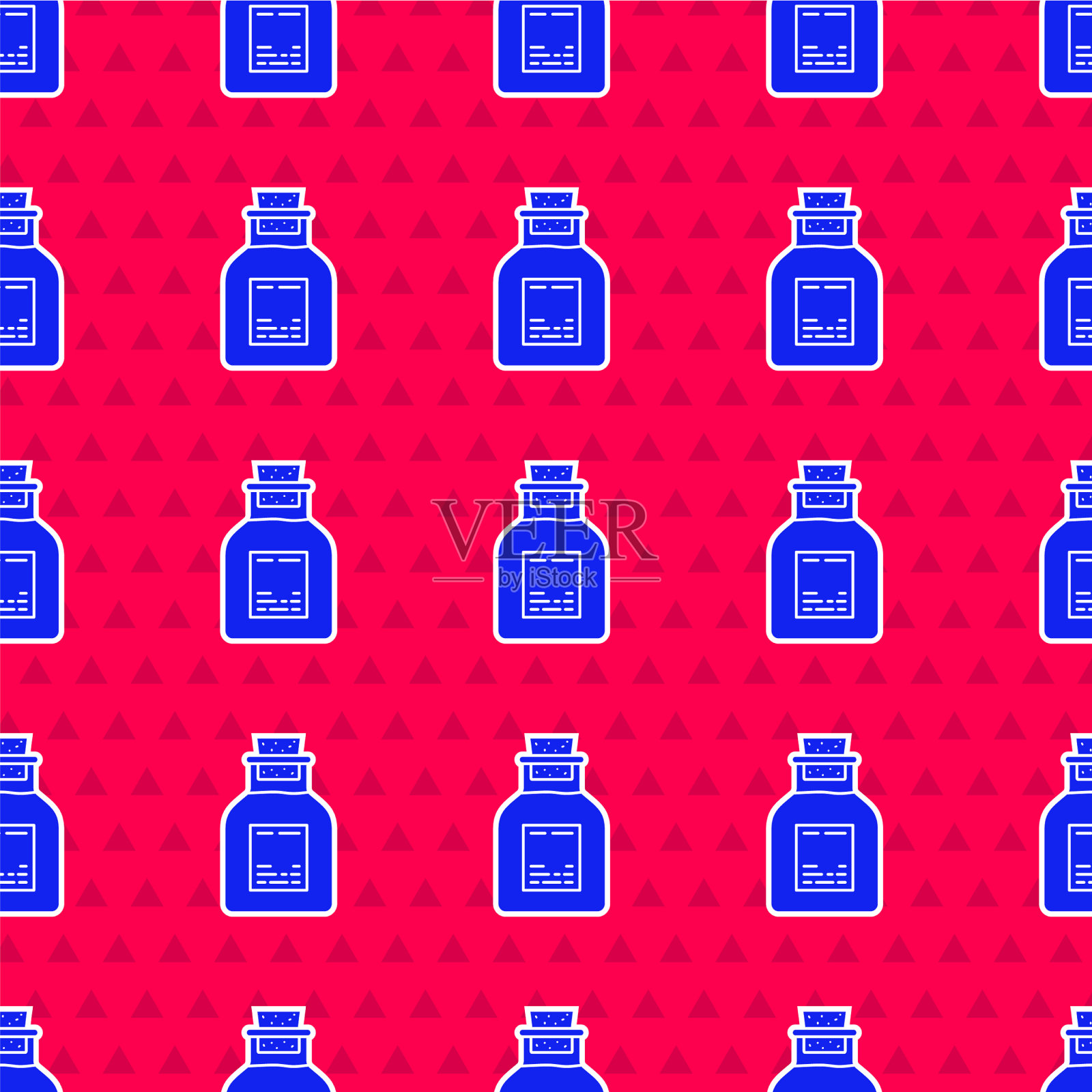 蓝色石油汽油试管图标隔离无缝插画图片素材