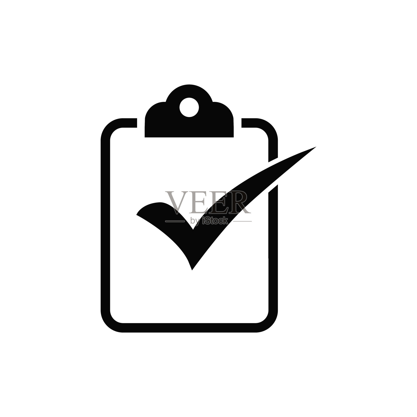 检查夹板图标矢量模板插画图片素材