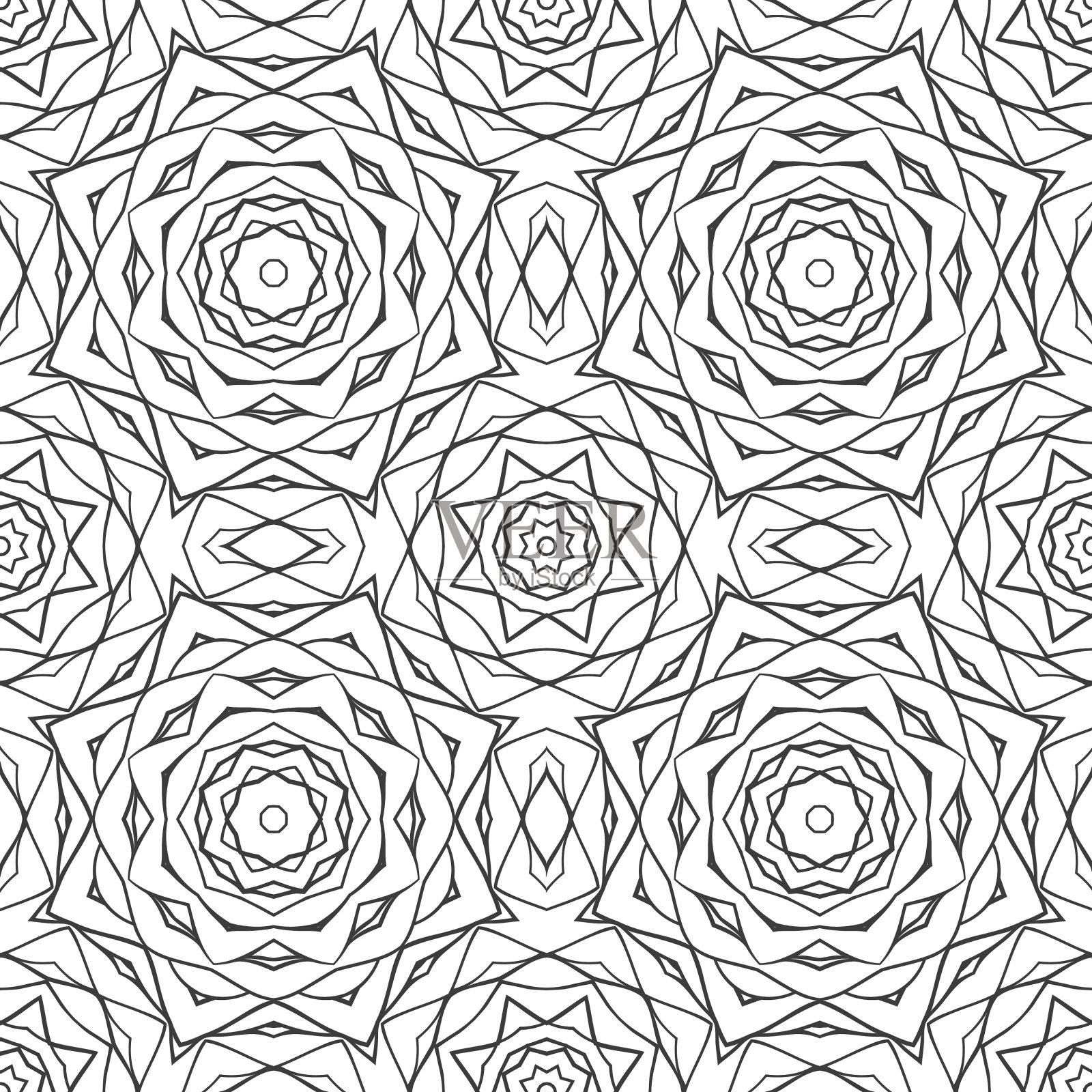 几何无缝模式插画图片素材