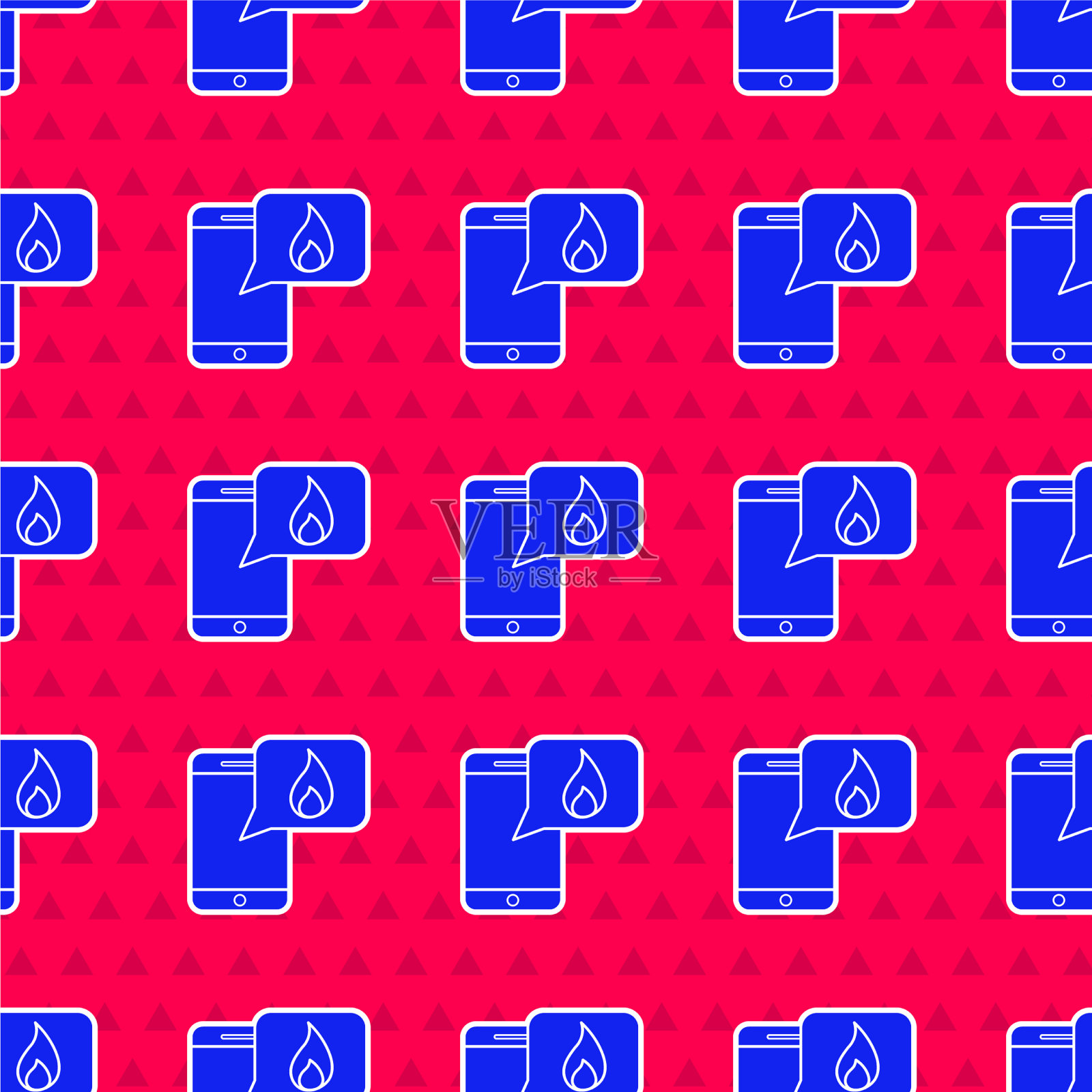 带有紧急呼叫911图标的蓝色手机插画图片素材