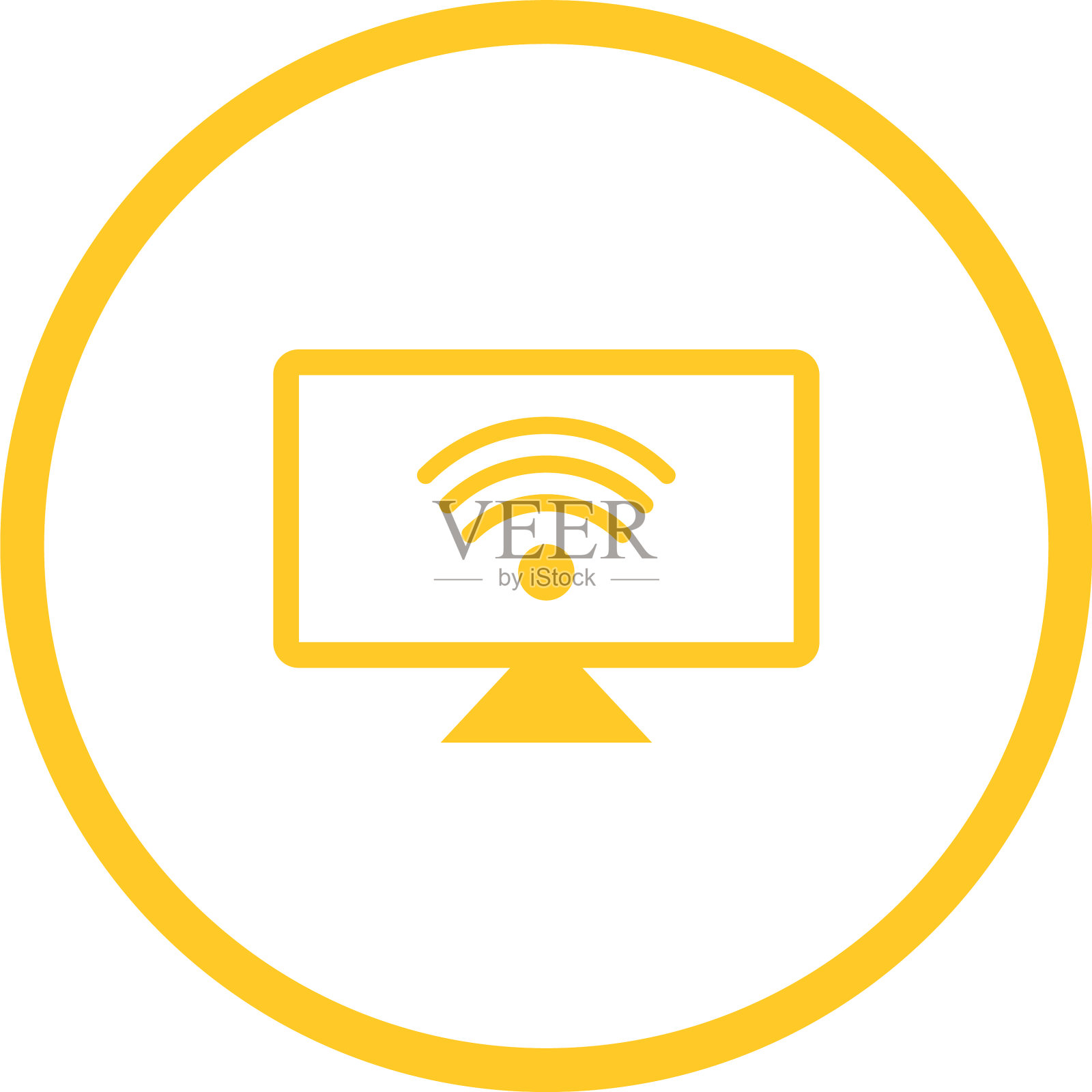 互联网上独特的新闻字形图标插画图片素材