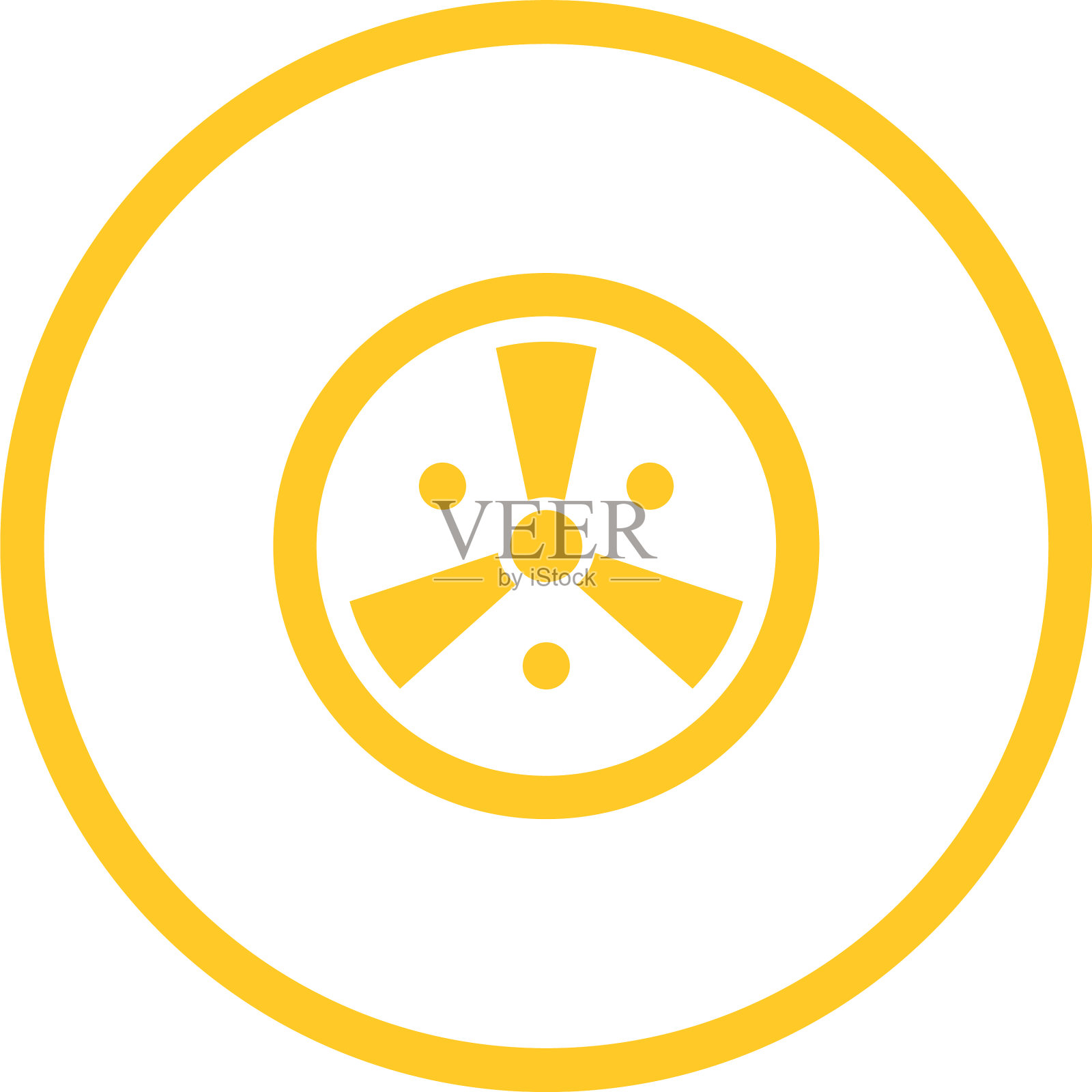 独特的辐射字形图标插画图片素材