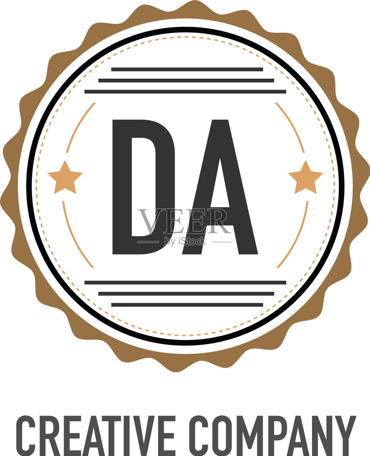 首字母达创意设计模板插画图片素材