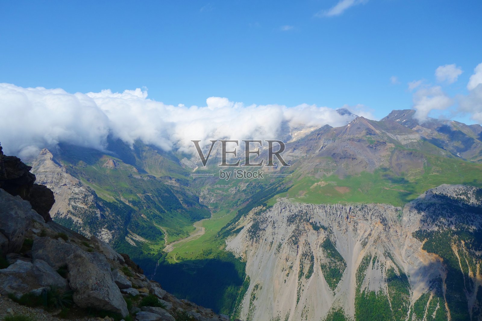 阿尼斯克洛峡谷，奥尔德萨国家公园，韦斯卡，比利牛斯山脉，西班牙照片摄影图片