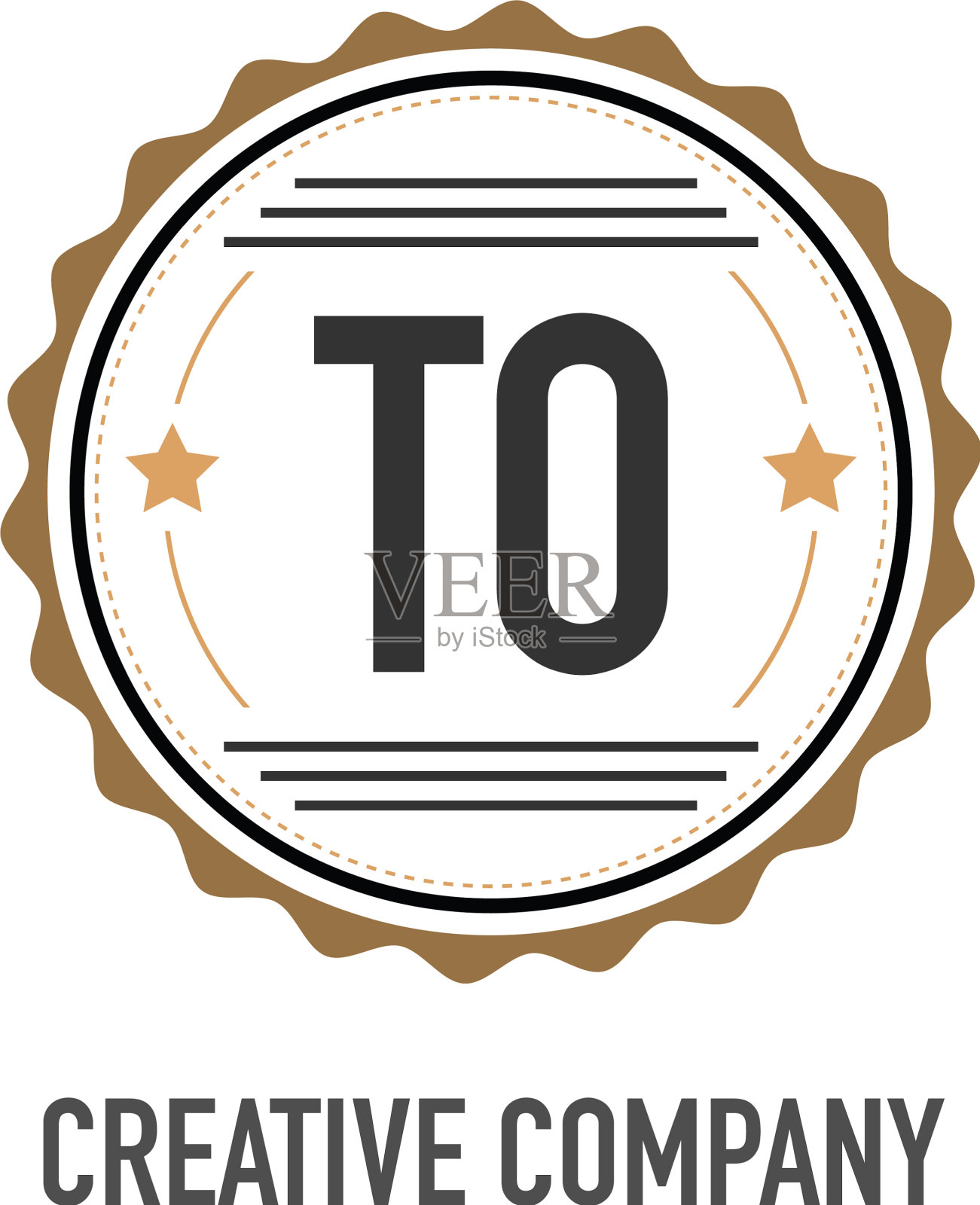 给创意设计模板的首字母插画图片素材