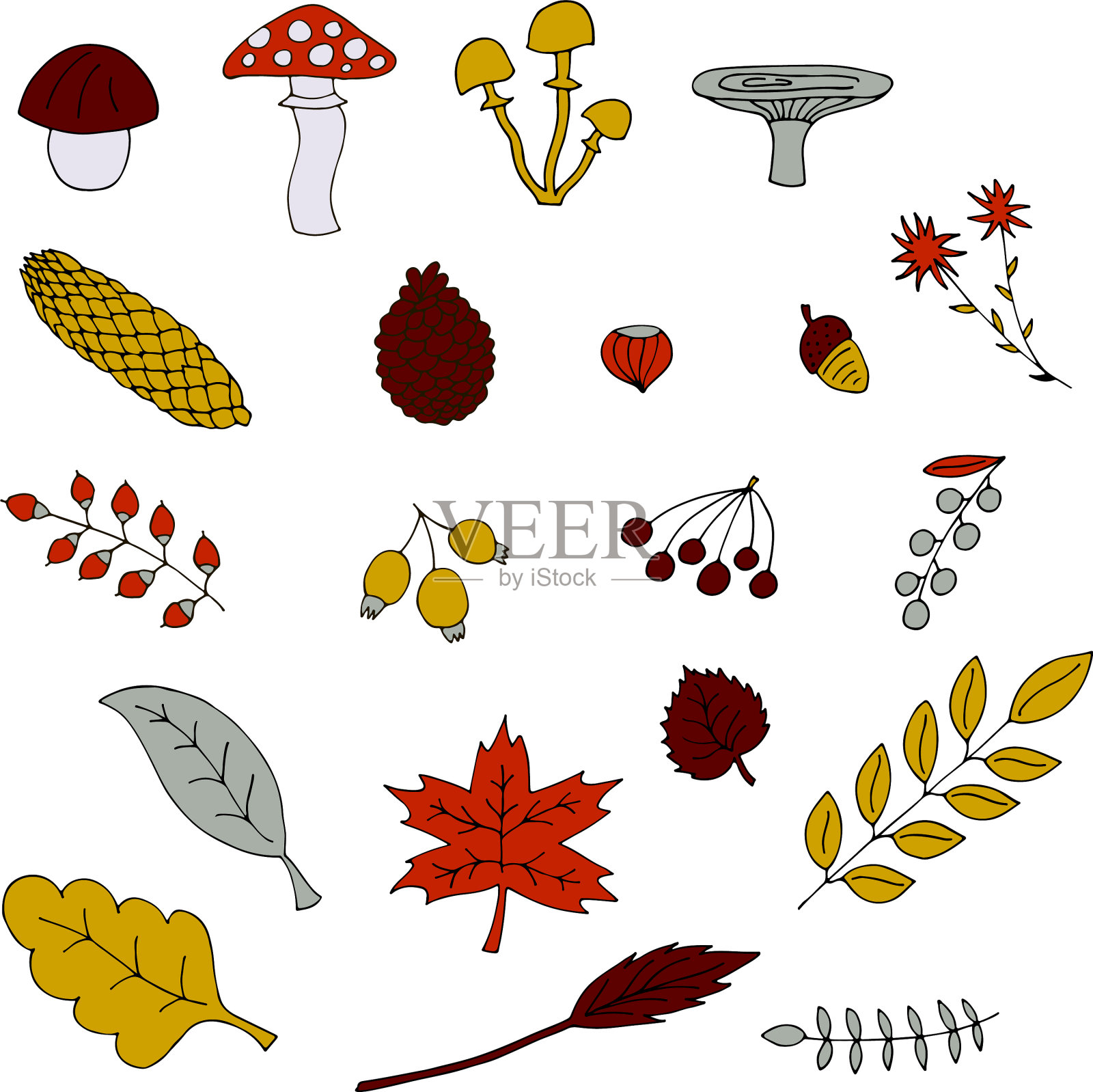 秋季组1插画图片素材