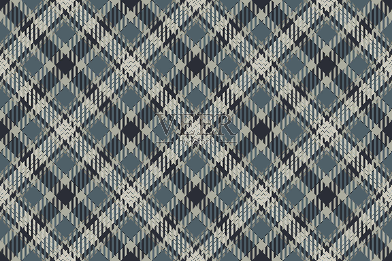 苏格兰格子无缝格子图案复古插画图片素材
