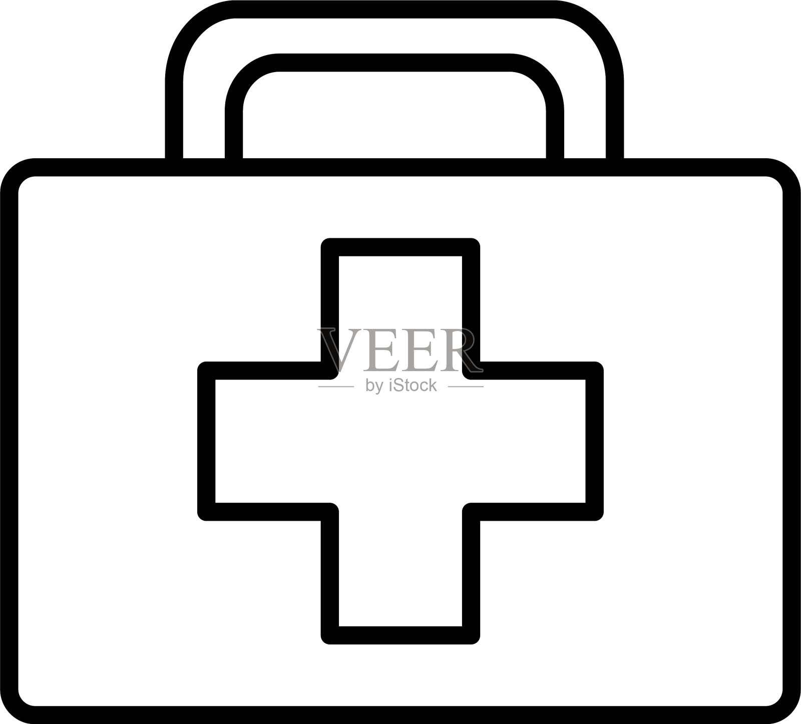 隔离式医用箱系列图标设计插画图片素材