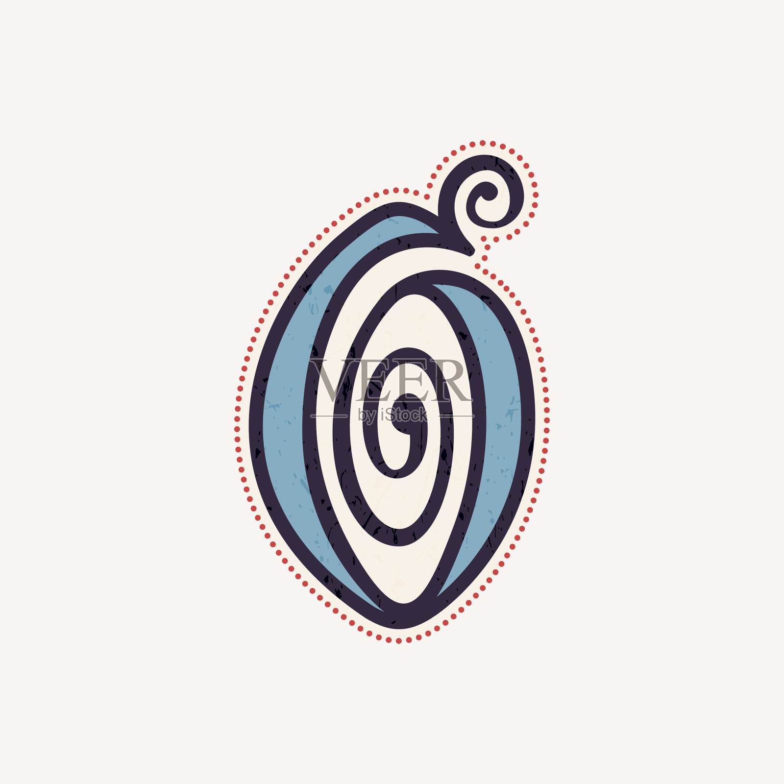 数字零标志在真正的凯尔特结螺旋风格插画图片素材