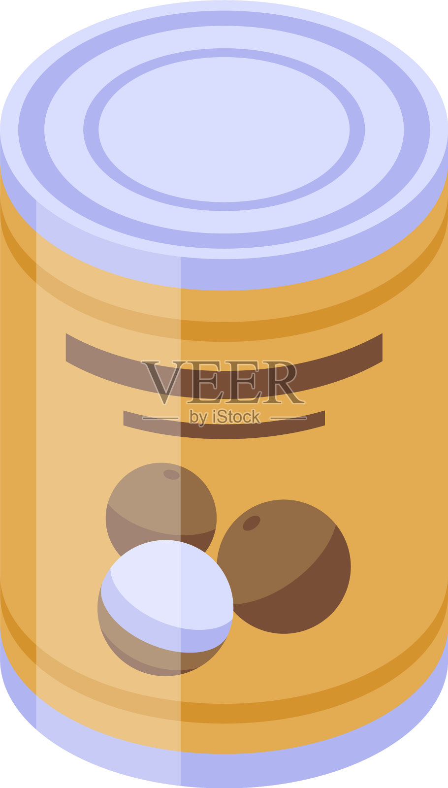 龙眼锡可以图标等距式插画图片素材