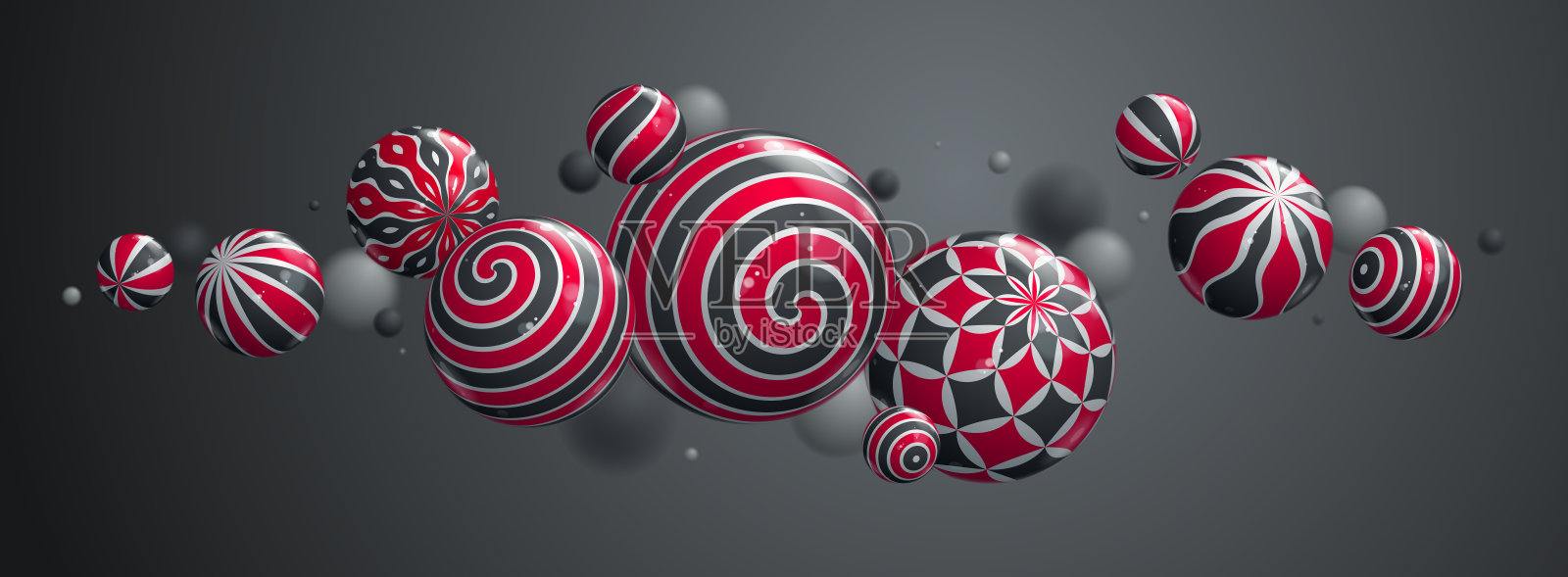 黑色背景下圣诞装饰的特写镜头照片摄影图片