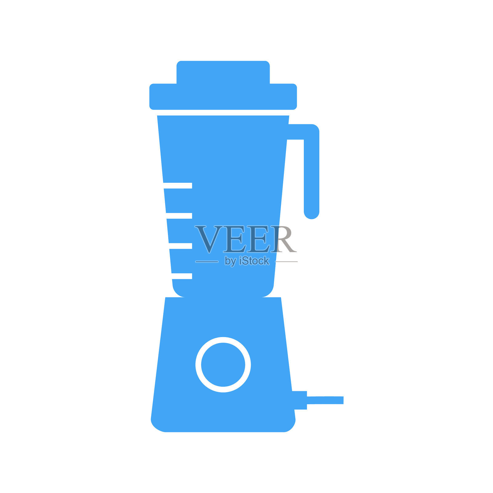 独特的榨汁机字形图标插画图片素材