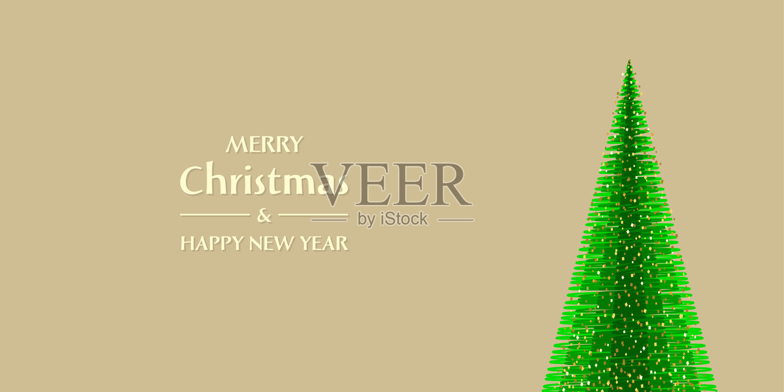 圣诞卡和新年贺卡插画图片素材