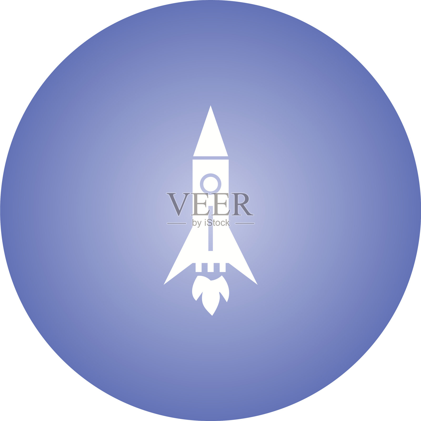 独特的火箭ii字形图标图标素材